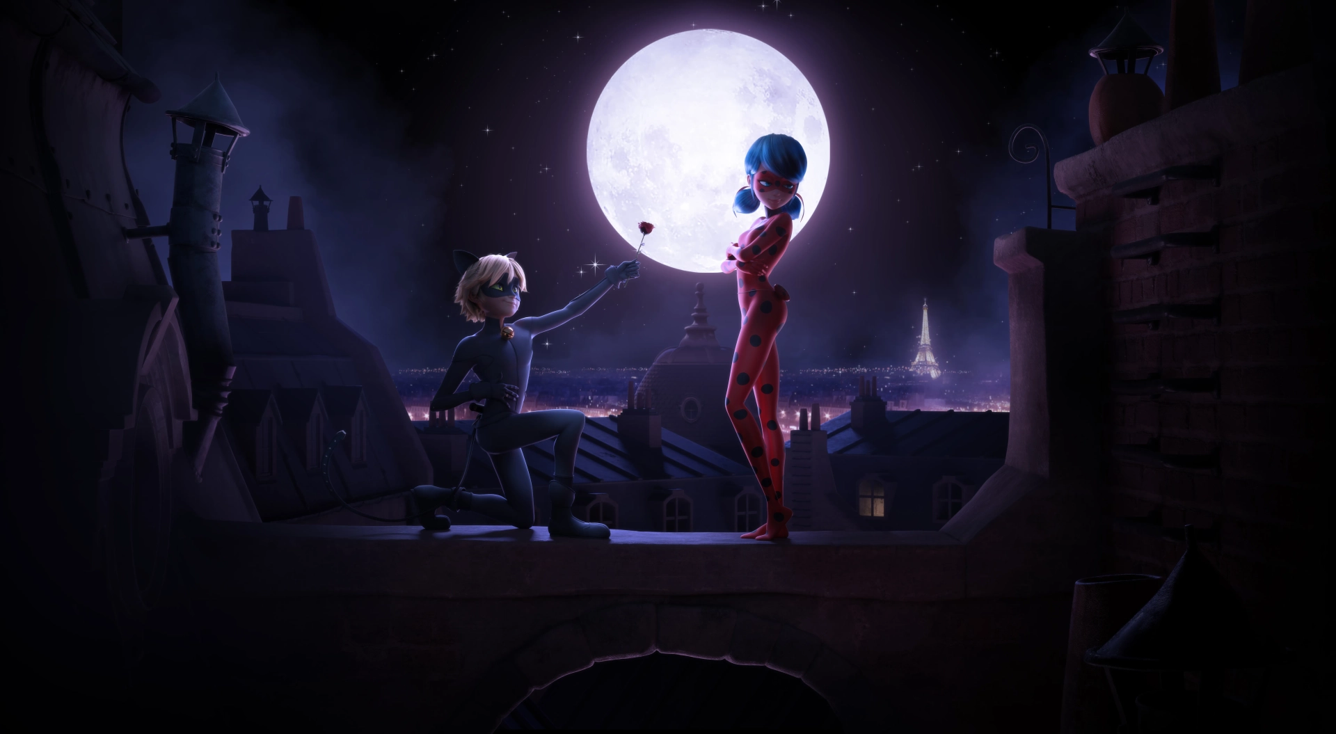 Bryce Papenbrook and Cristina Valenzuela in Miraculous: Ladybug & Cat Noir, the Movie (2023)