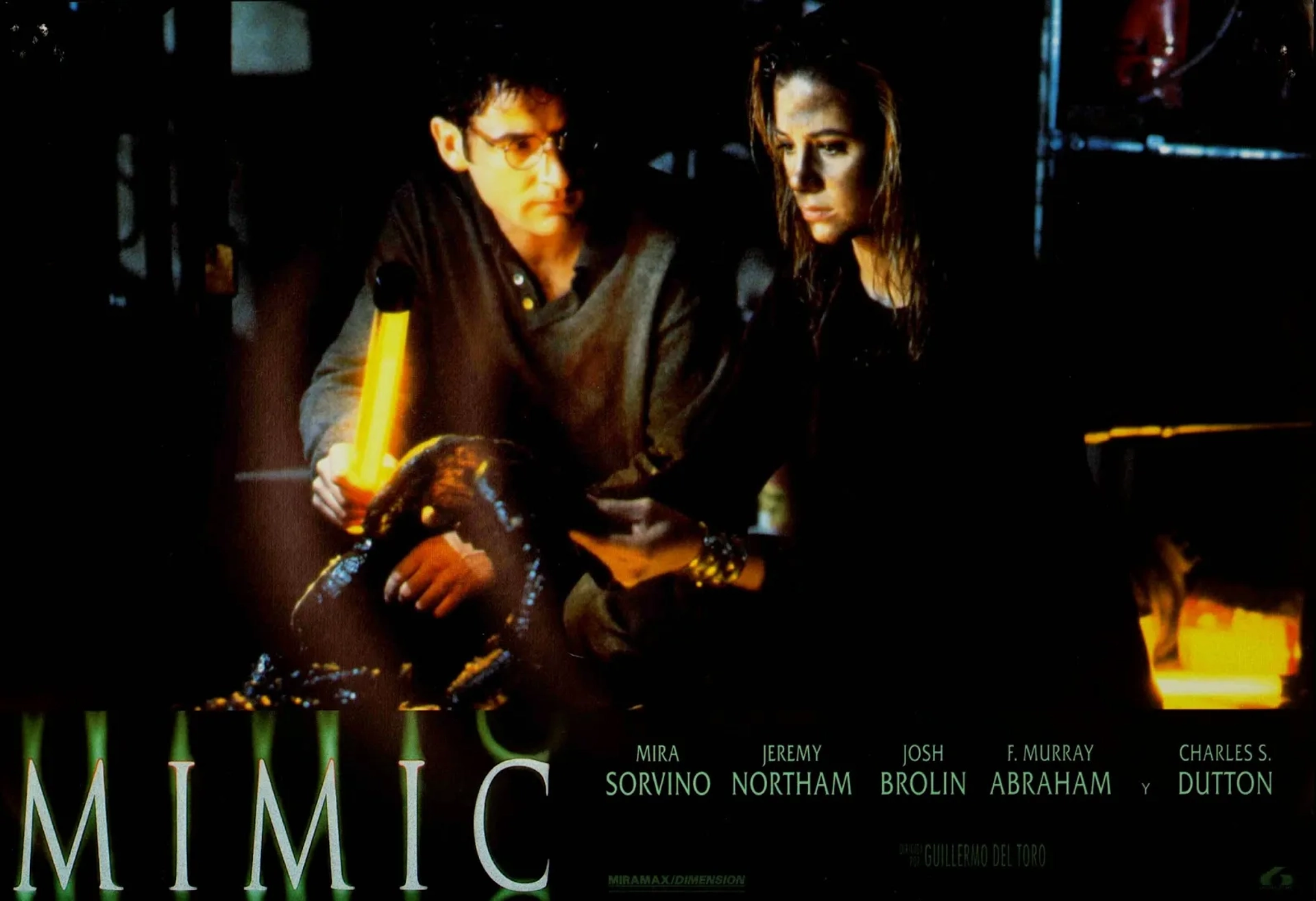 Mira Sorvino and Jeremy Northam in Mimic (1997)