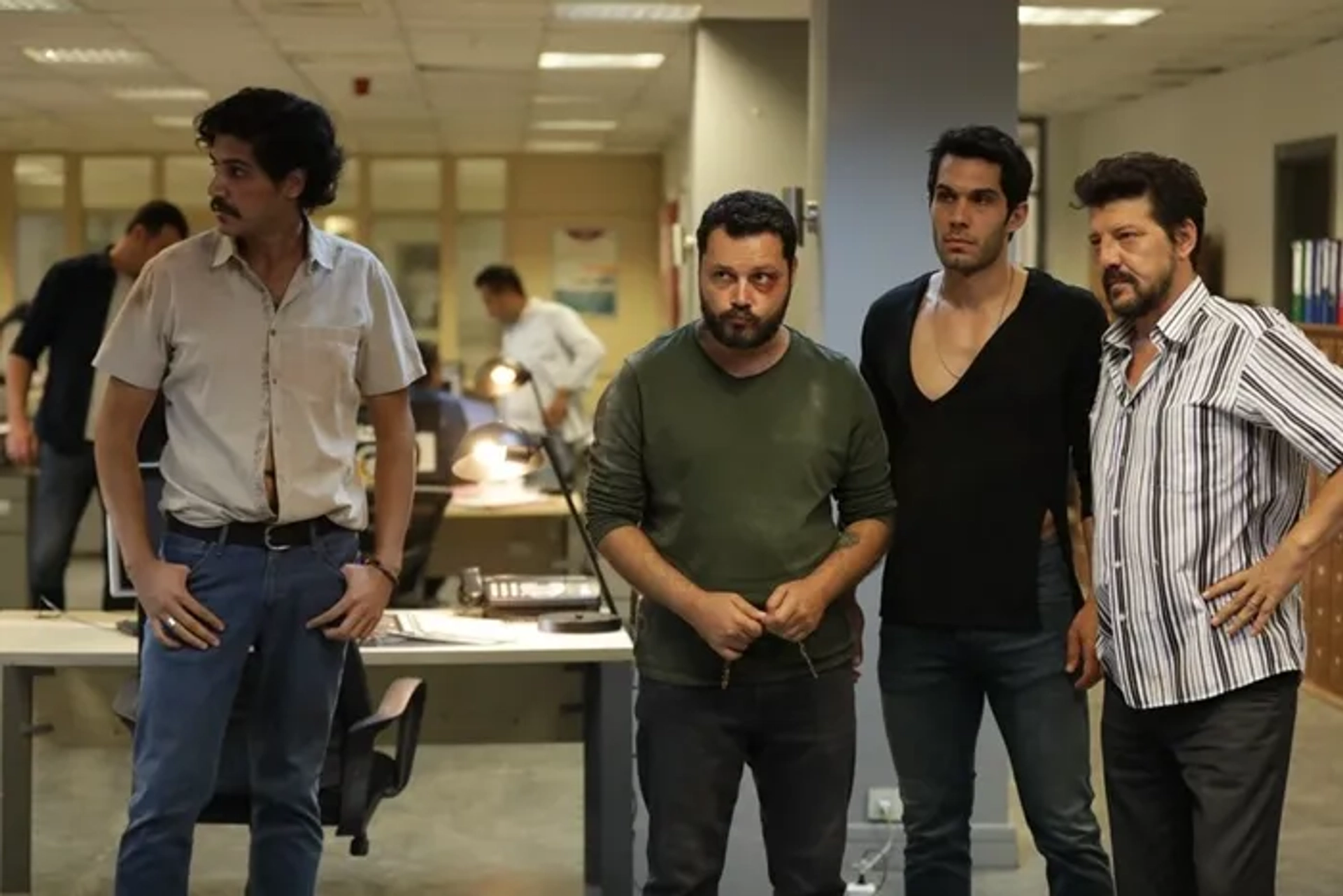 Dogu Can, Ilker Aksum, and Gurur Cicekoglu in Ramo (2020)