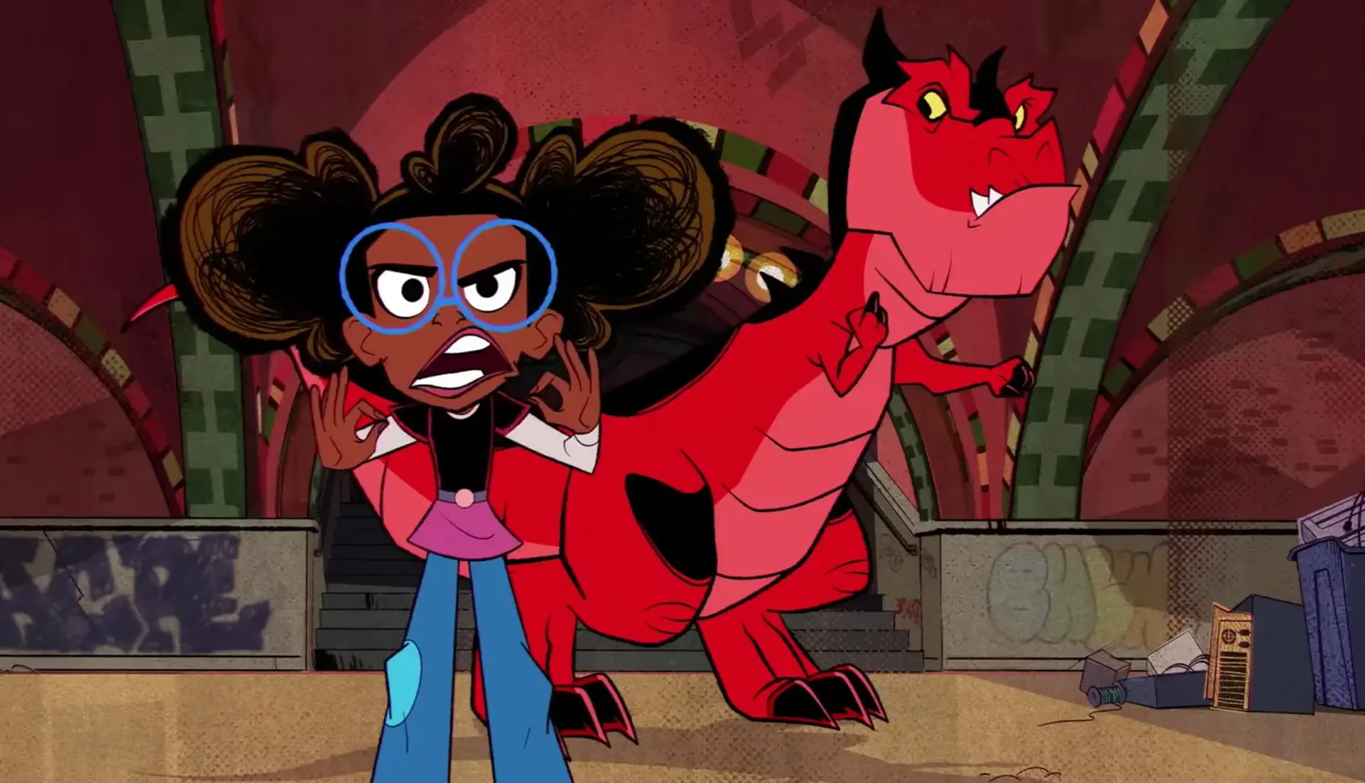 انیمیشن دختر ماه مارول و دایناسور شیطانی (Moon Girl and Devil Dinosaur 2023)