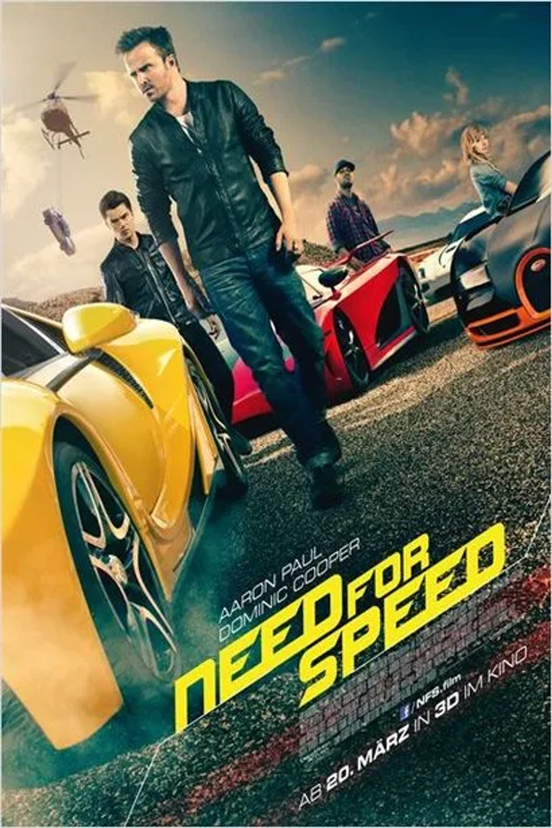 Aaron Paul, Dominic Cooper, Imogen Poots, and Kid Cudi in Need for Speed (2014)