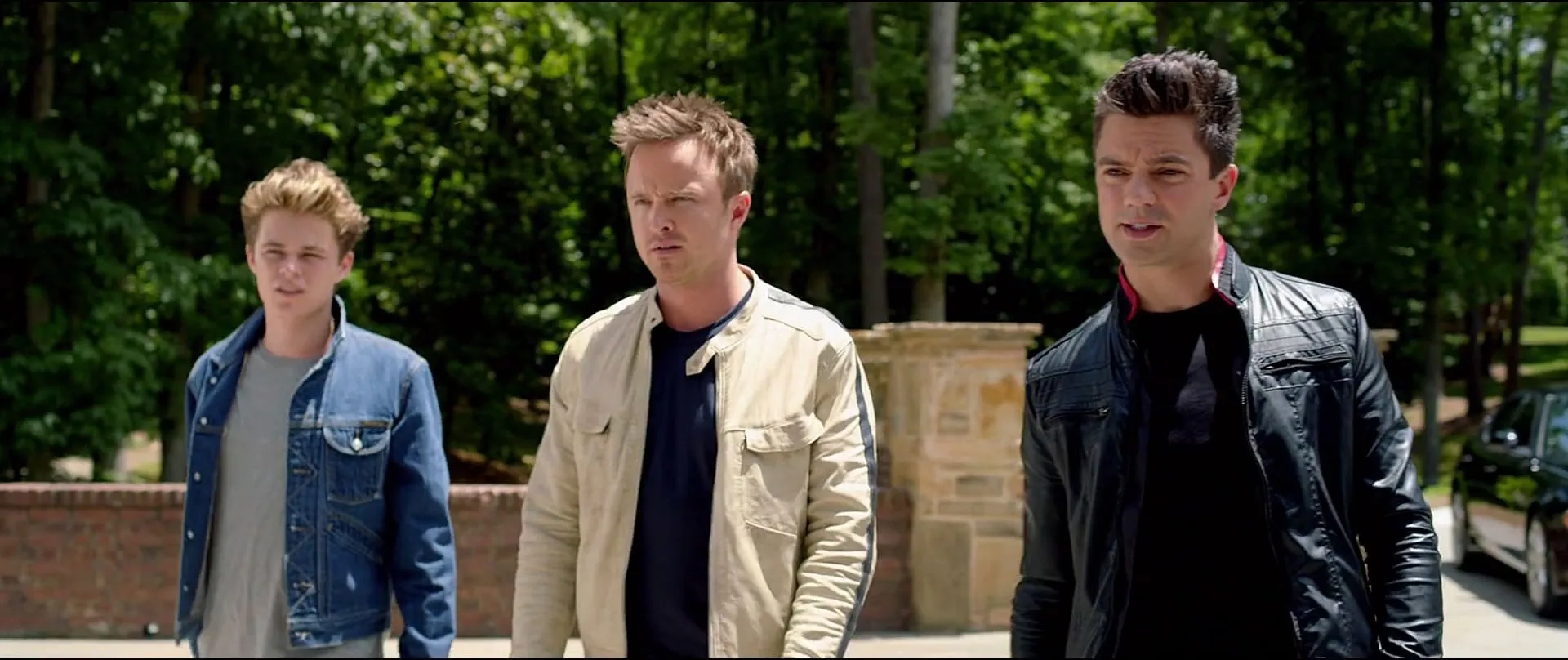 Aaron Paul, Dominic Cooper, and Harrison Gilbertson in Need for Speed (2014)