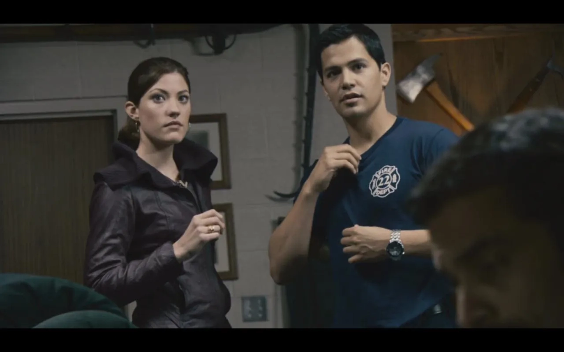 Jay Hernandez and Jennifer Carpenter in Quarantine (2008)