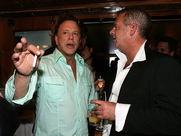 Mickey Rourke and David Lightfoot at an event for Wolf Creek (2005)