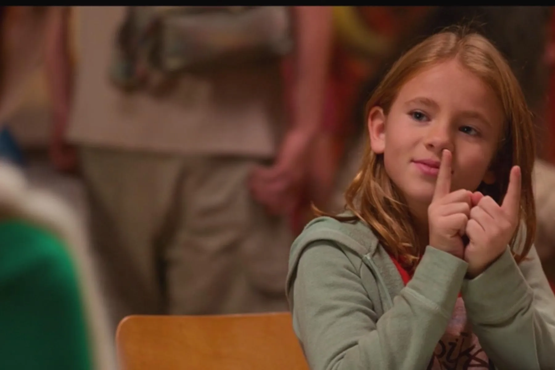 Shaylee Mansfield playing as MICHELLE in Disney+ holiday film called Noelle starring Anna Kendrick.