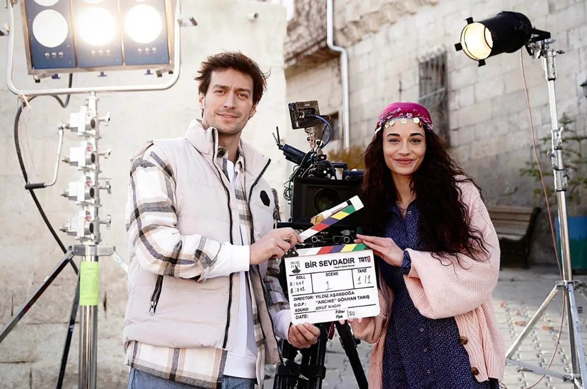 Feyyaz Serifoglu and Sude Zulal Güler in Bir Sevdadir (2024)