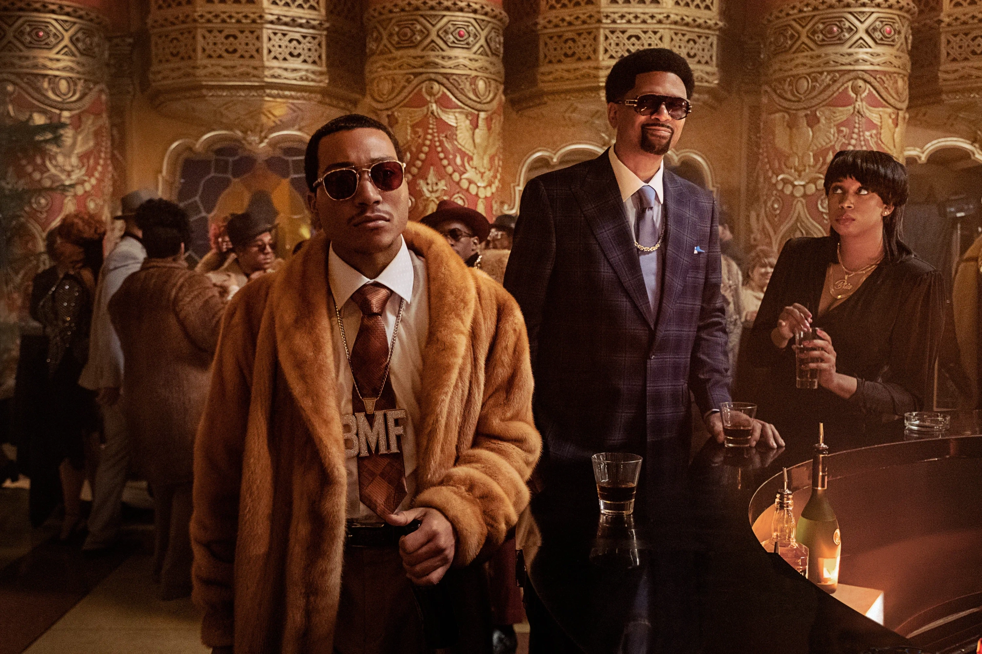 Jalen Rose and Demetrius 'Lil Meech' Flenory in BMF (2021)