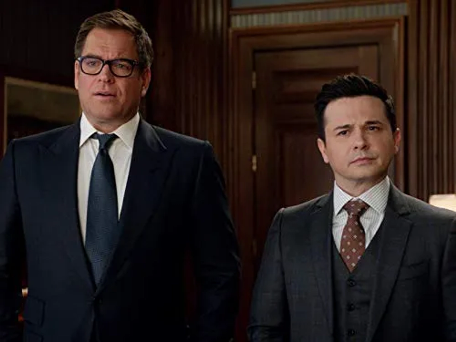 Freddy Rodríguez and Michael Weatherly in Bull: Missing (2020)