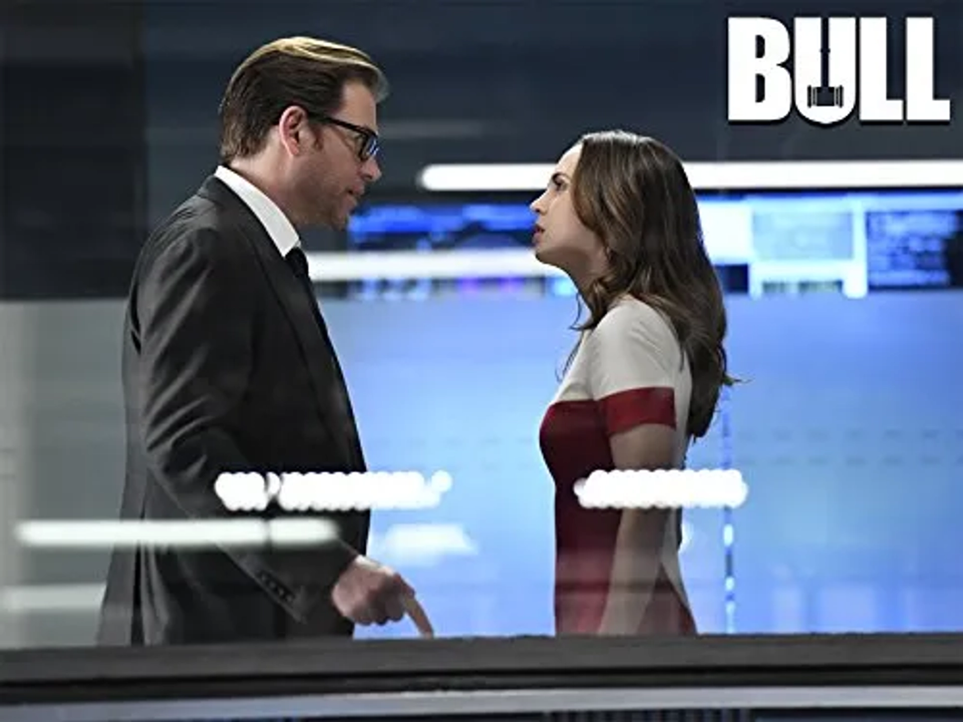 Eliza Dushku and Michael Weatherly in Bull (2016)