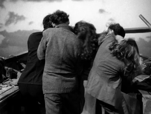 Tallulah Bankhead and Mary Anderson in Lifeboat (1944)