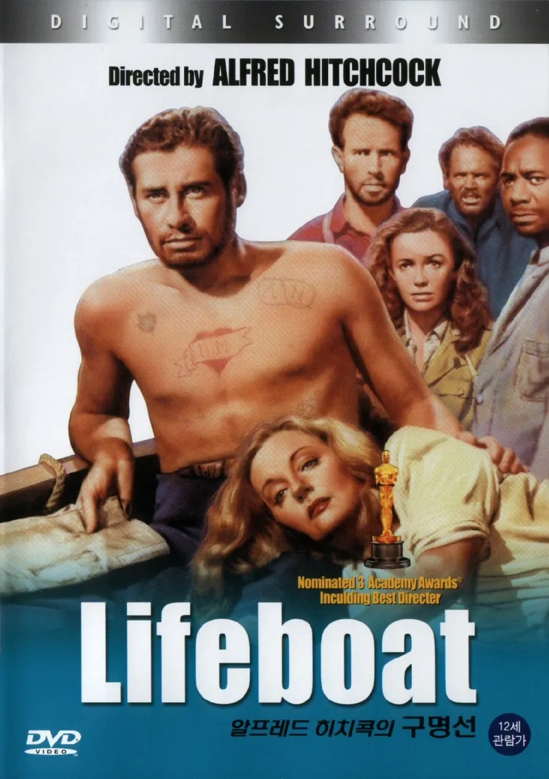 Tallulah Bankhead, Hume Cronyn, Mary Anderson, John Hodiak, Henry Hull, and Canada Lee in Lifeboat (1944)