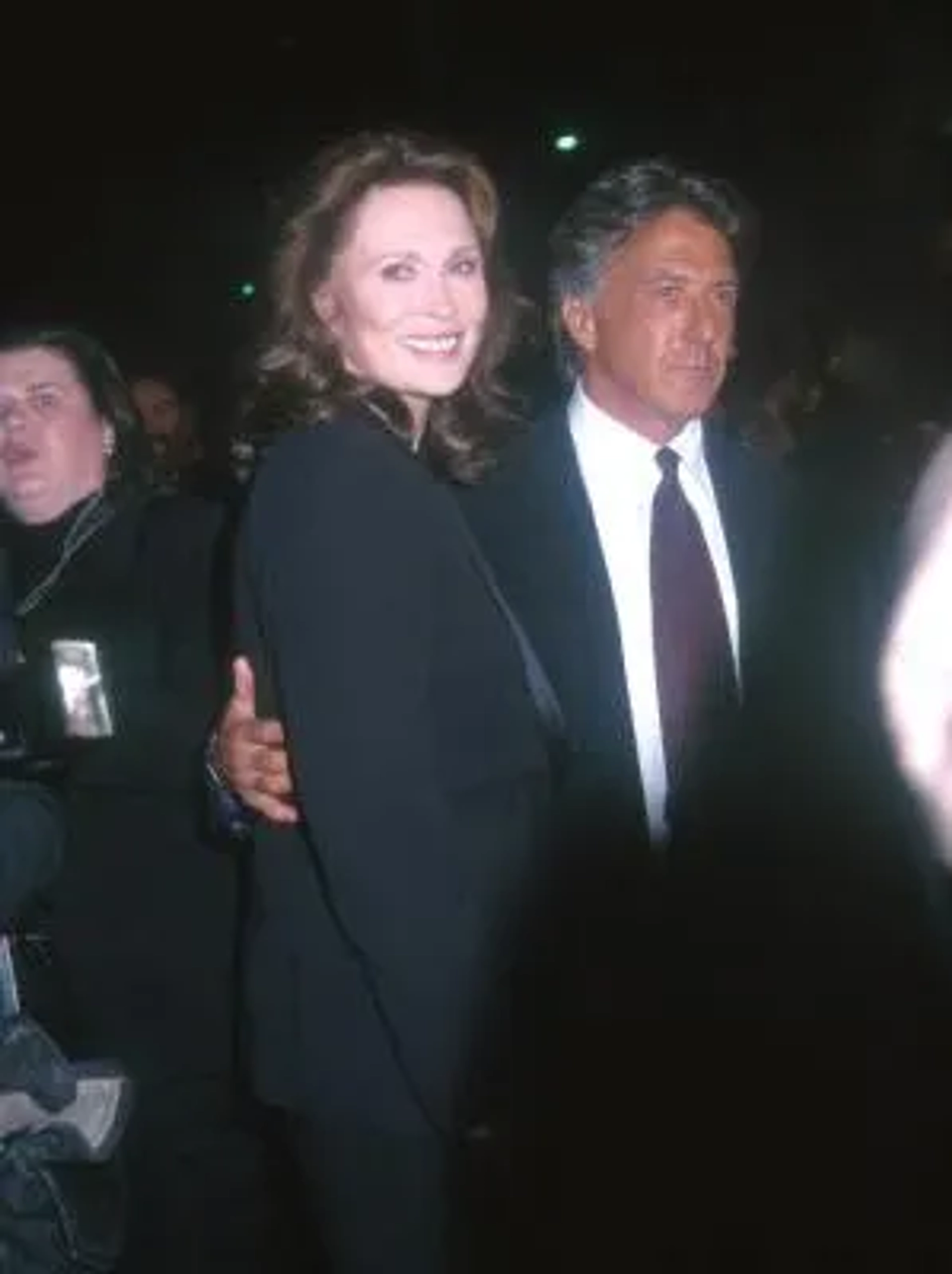 Dustin Hoffman and Faye Dunaway at an event for The Messenger: The Story of Joan of Arc (1999)