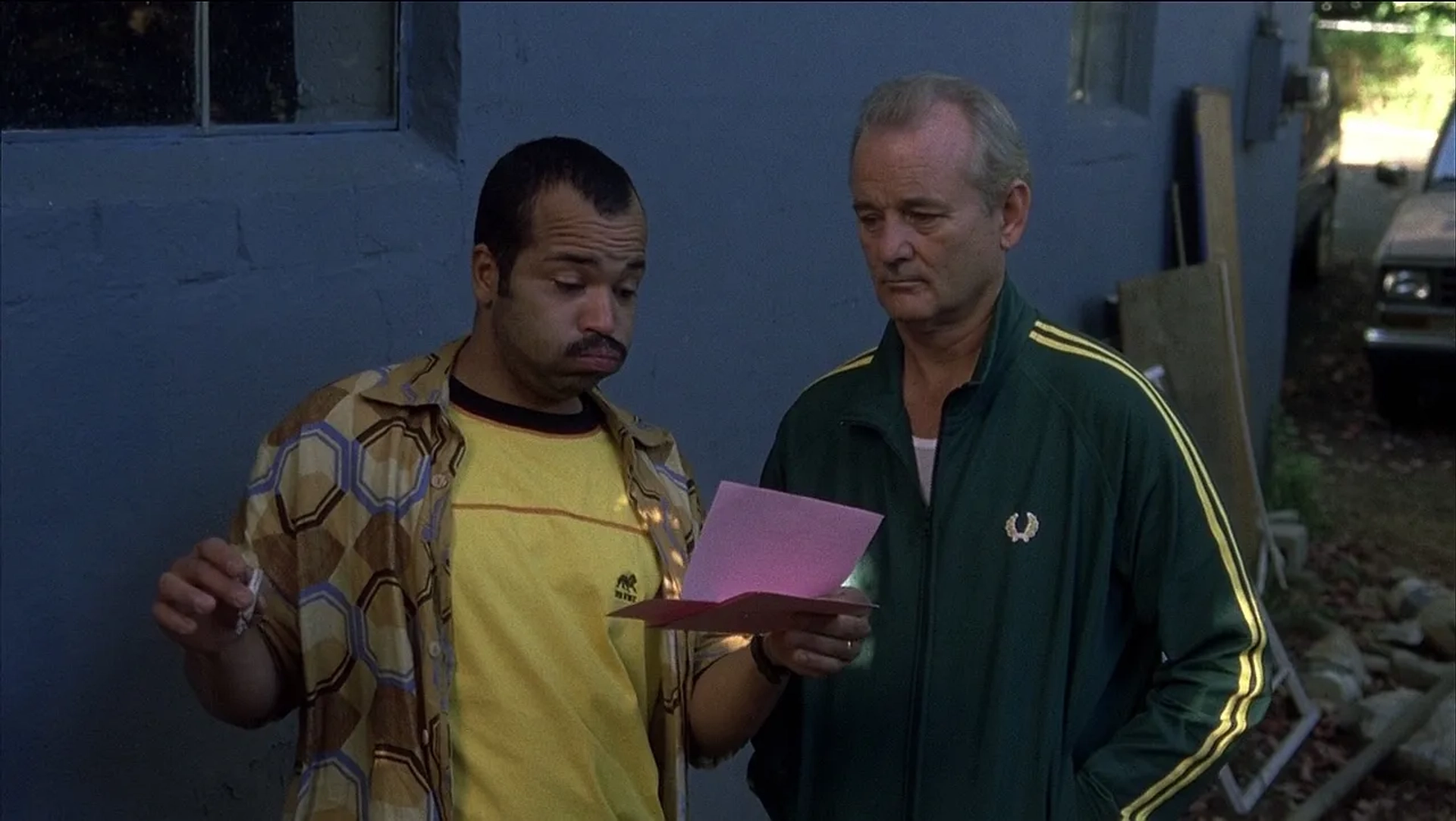 Bill Murray and Jeffrey Wright in Broken Flowers (2005)