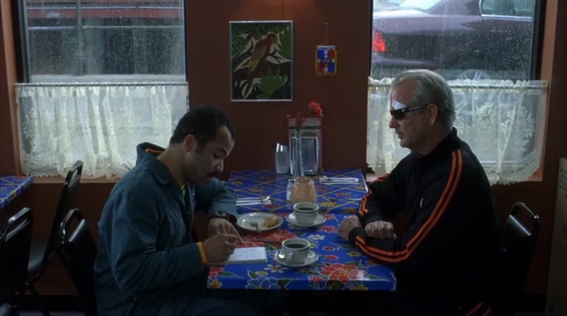 Bill Murray and Jeffrey Wright in Broken Flowers (2005)