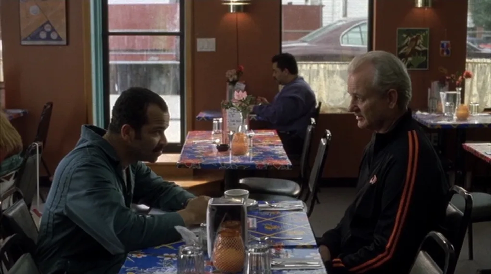 Bill Murray and Jeffrey Wright in Broken Flowers (2005)