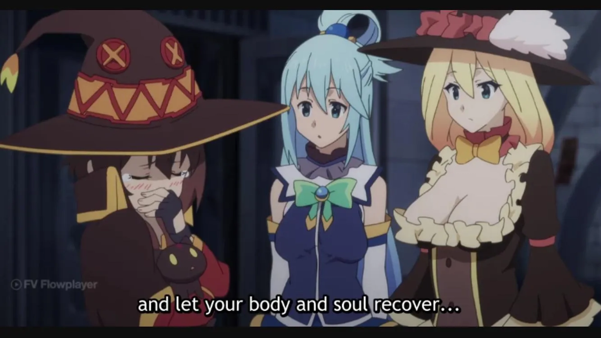 Rie Takahashi, Ai Kayano, and Sora Amamiya in Konosuba: God's Blessing on This Wonderful World! (2016)