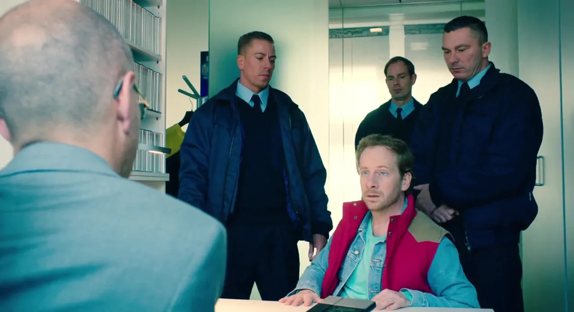 Fabian Busch and Christoph Maria Herbst in Look Who's Back (2015)