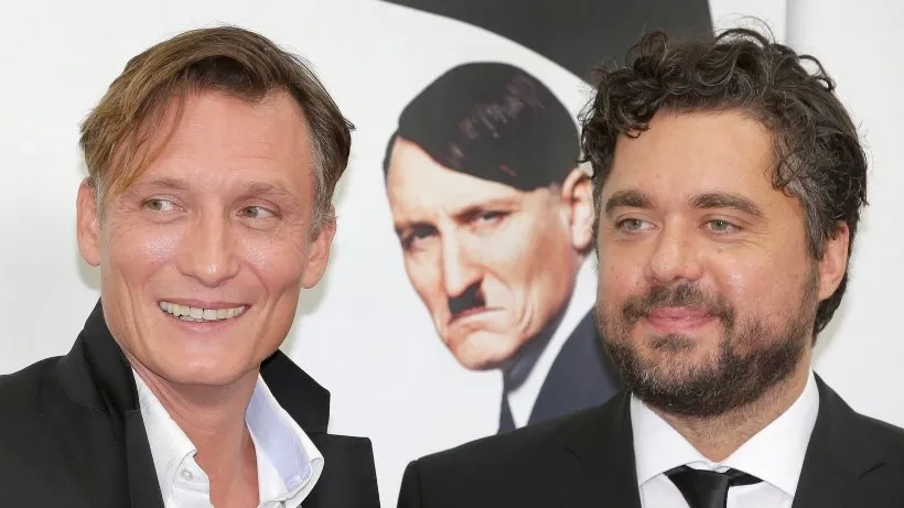 Oliver Masucci and David Wnendt at an event for Look Who's Back (2015)