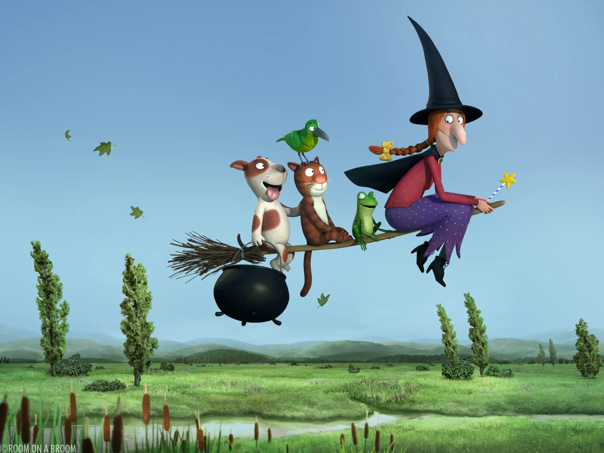 انیمیشن اتاقی روی جارو (Room on the Broom 2012)