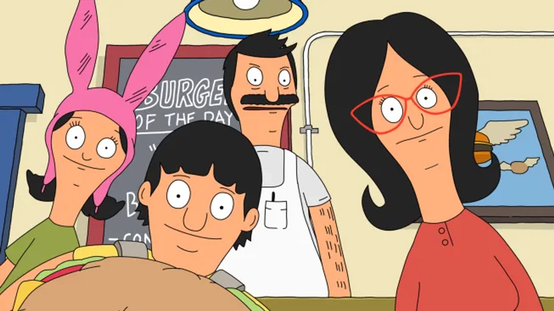 H. Jon Benjamin, Kristen Schaal, Eugene Mirman, and John Roberts in Bob's Burgers (2011)