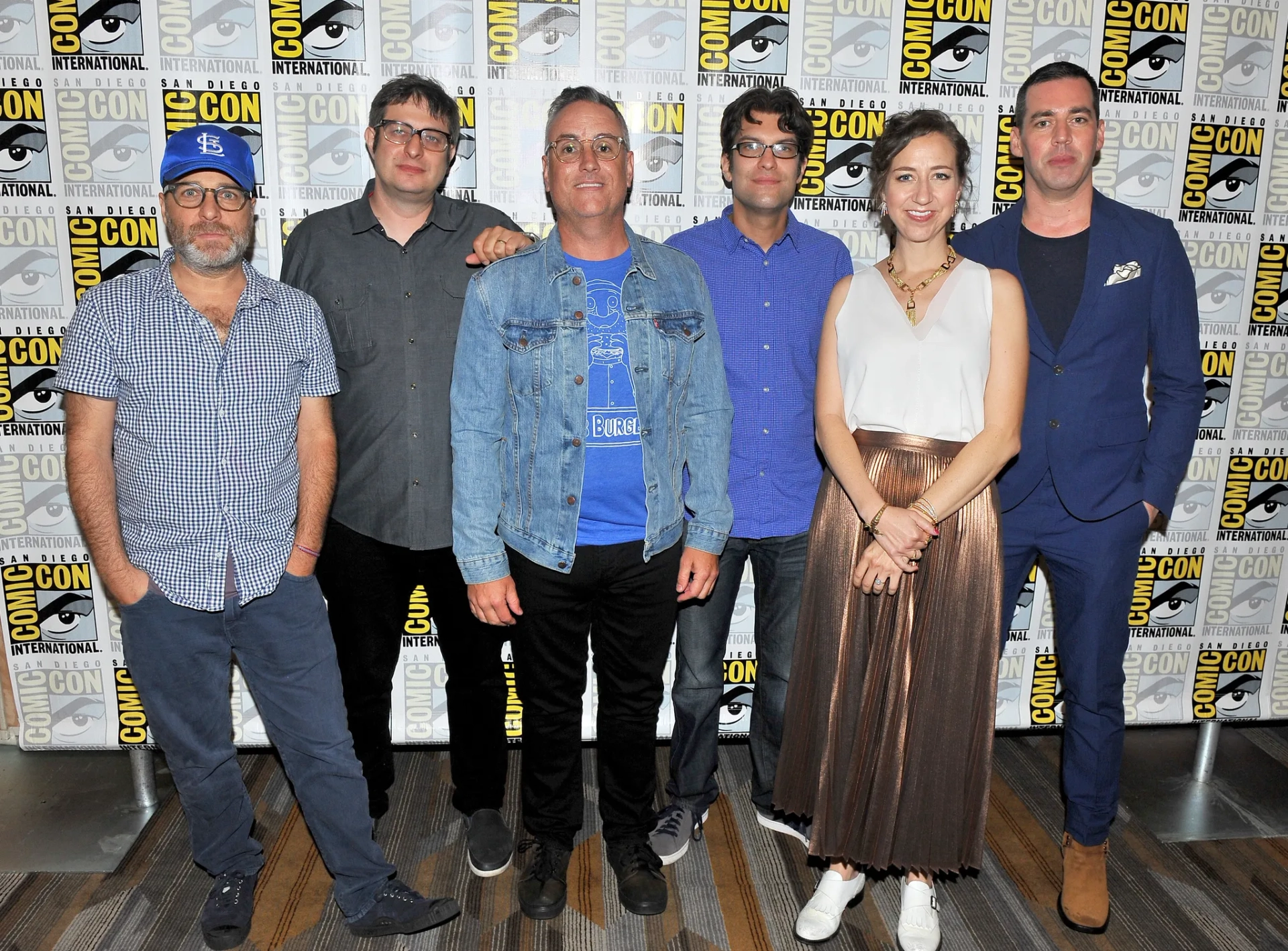 H. Jon Benjamin, Kristen Schaal, Eugene Mirman, Larry Murphy, Dan Mintz, and John Roberts at an event for Bob's Burgers (2011)