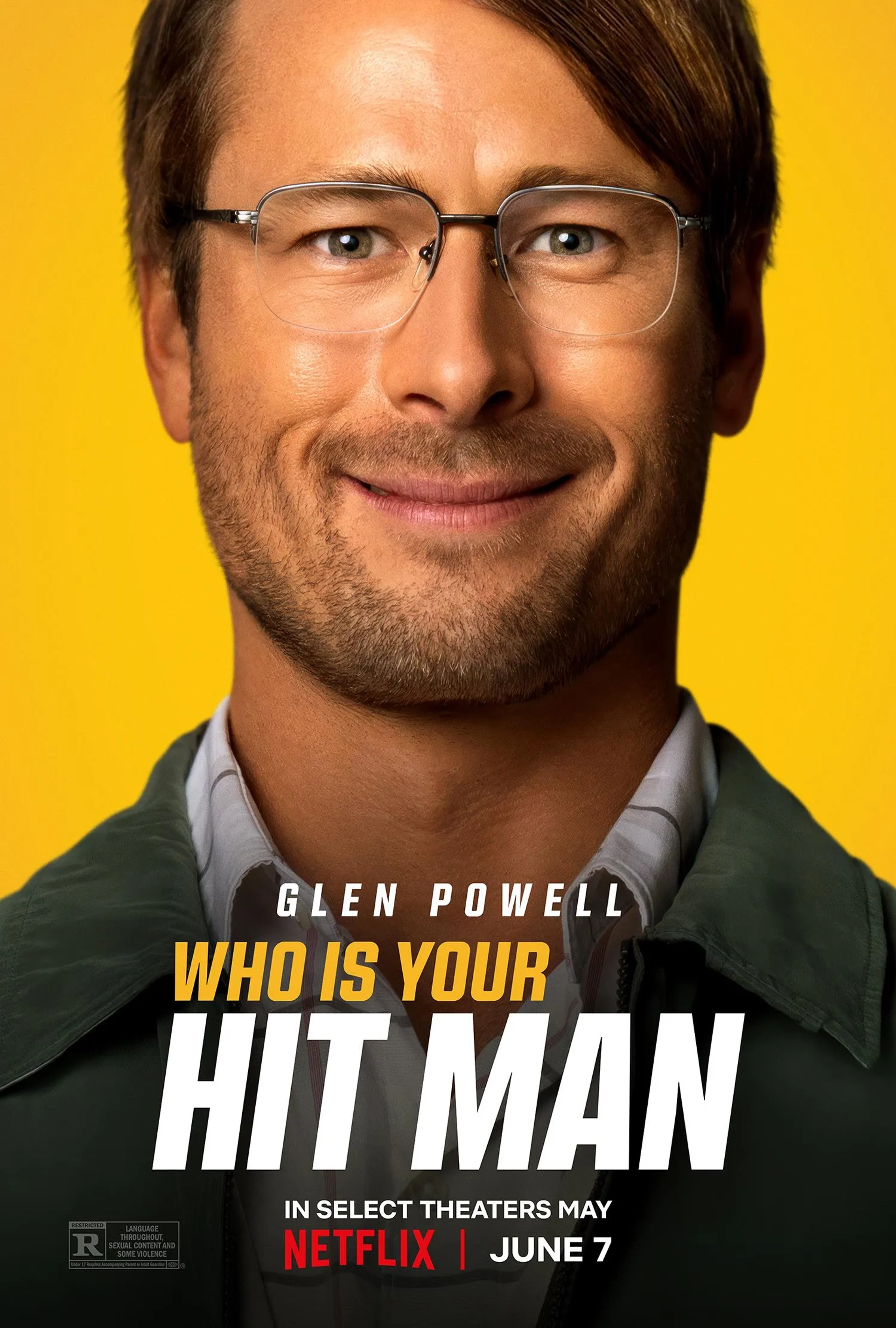 Glen Powell in Hit Man (2023)