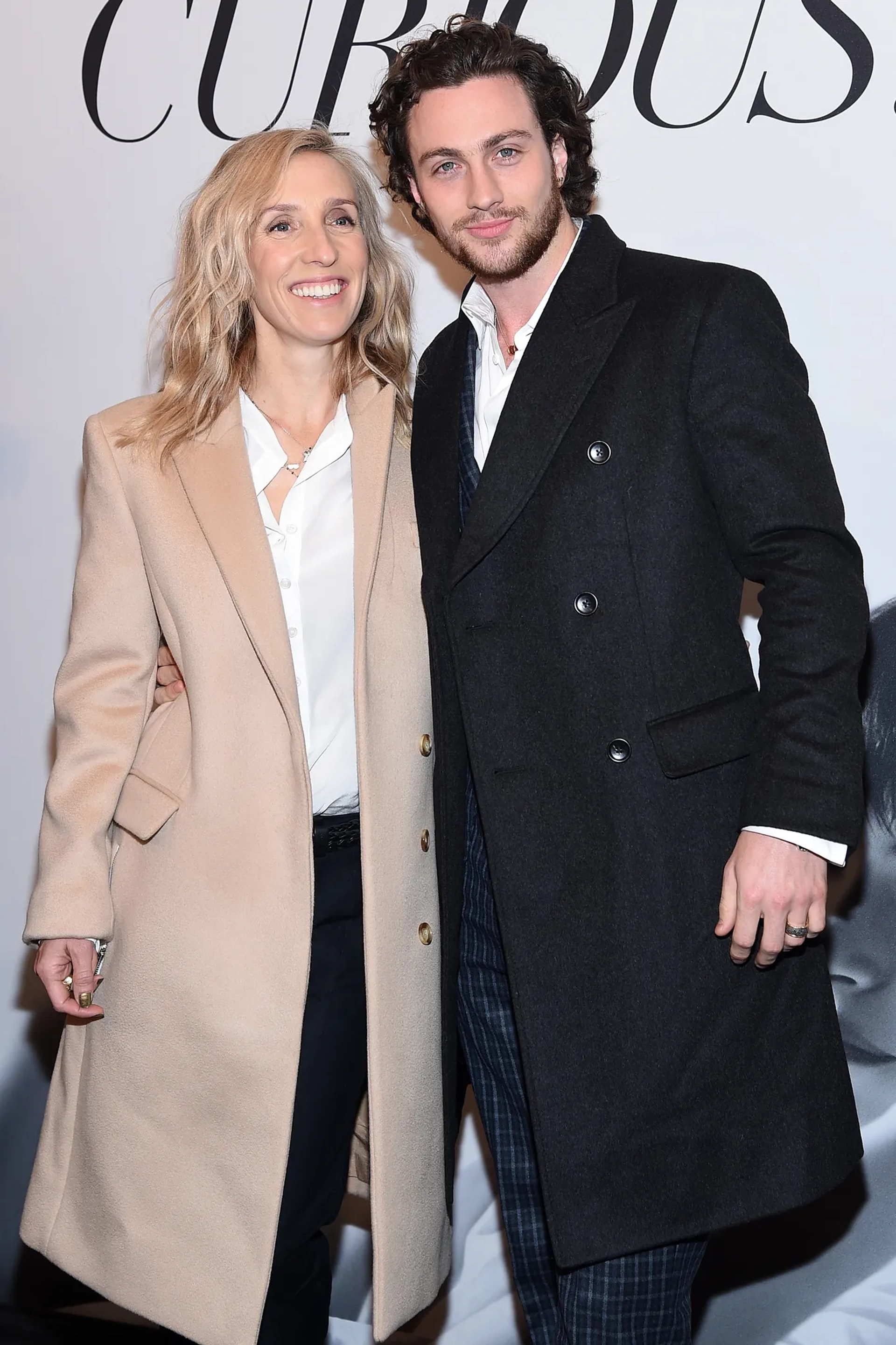 Sam Taylor-Johnson and Aaron Taylor-Johnson at an event for Fifty Shades of Grey (2015)