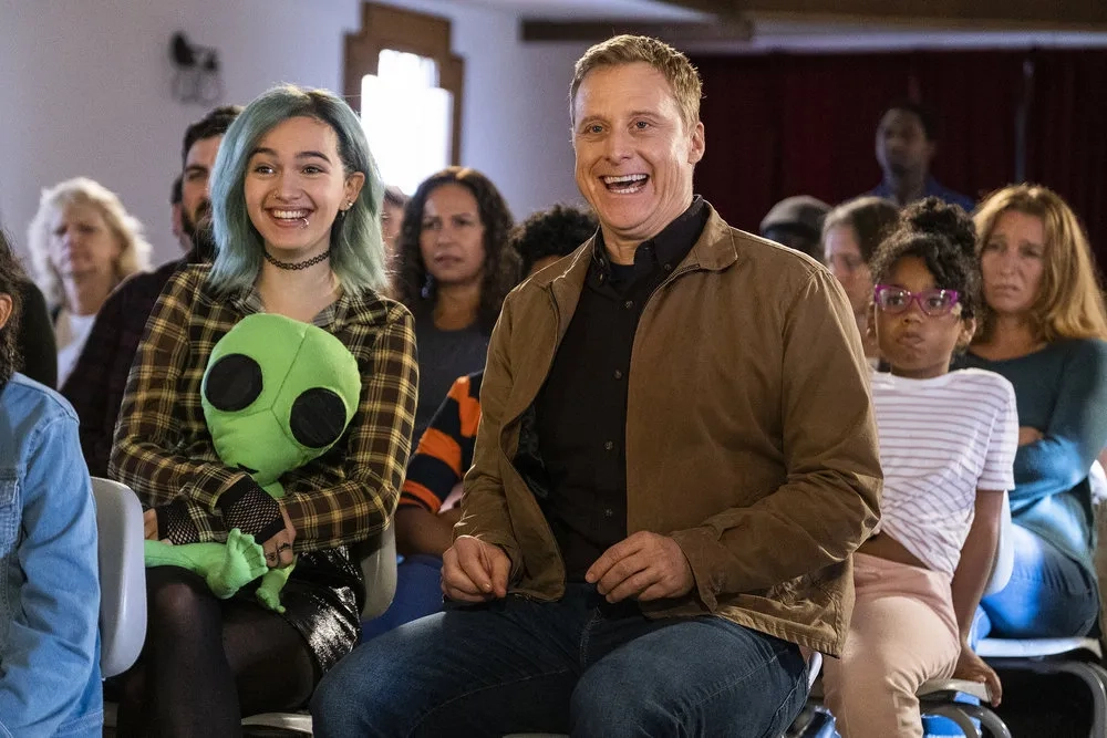 Alan Tudyk and Taylor Blackwell in Resident Alien: Family Day (2022)