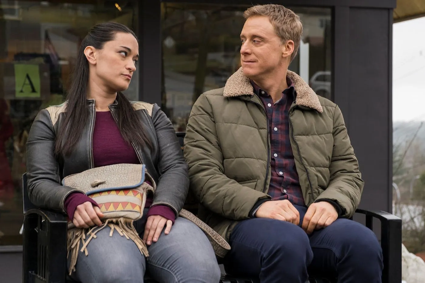 Alan Tudyk and Sara Tomko in Resident Alien: Love Language (2021)