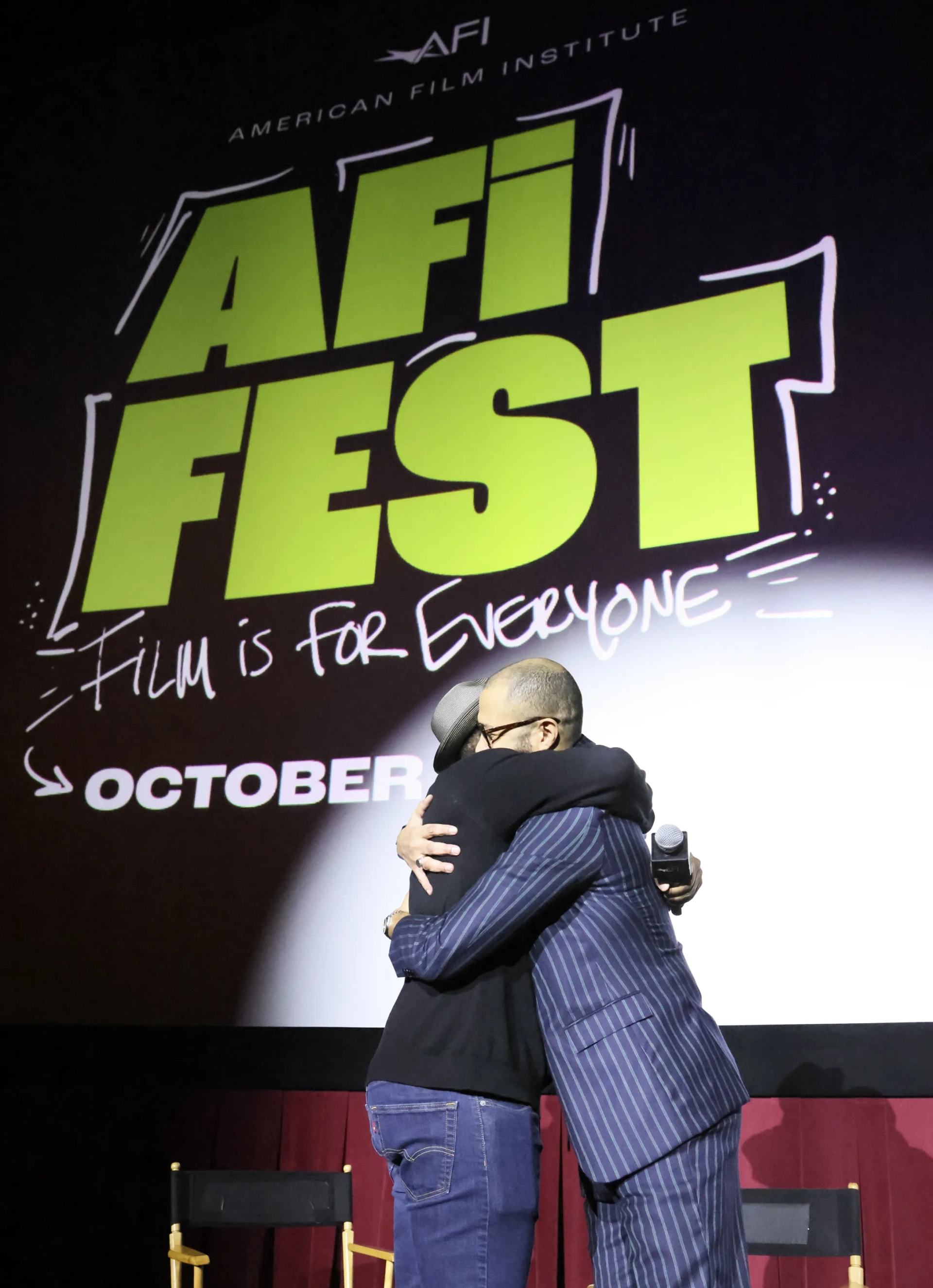 Robert Townsend and Cord Jefferson at an event for American Fiction (2023)