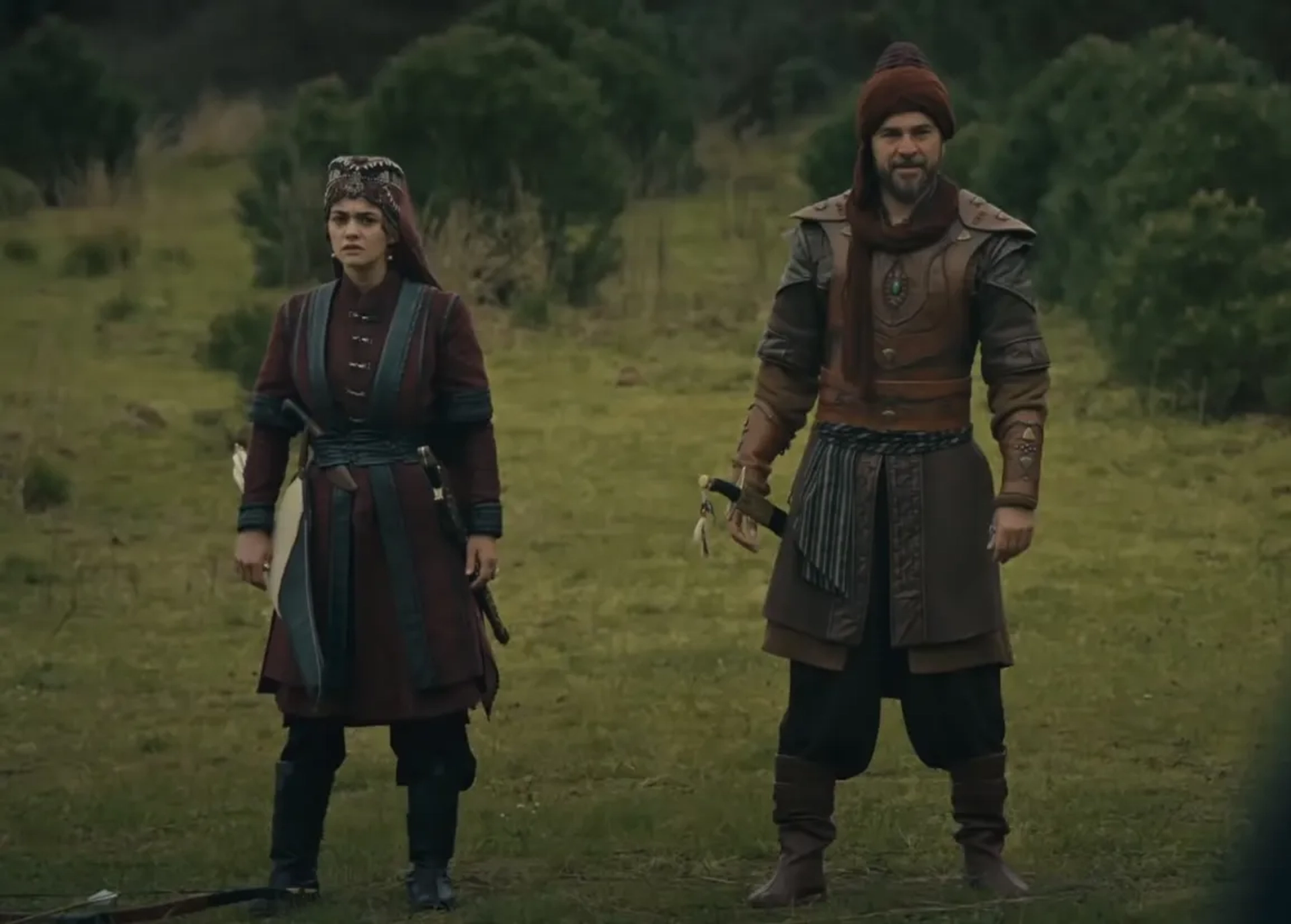 Engin Altan Düzyatan and Hande Soral in Dirilis: Ertugrul (2014)