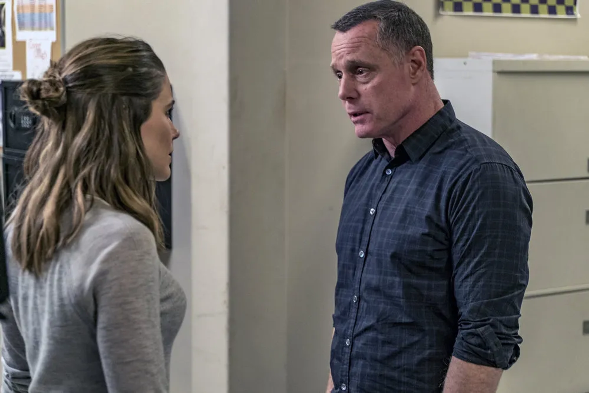 Jason Beghe and Sophia Bush in Chicago P.D. (2014)