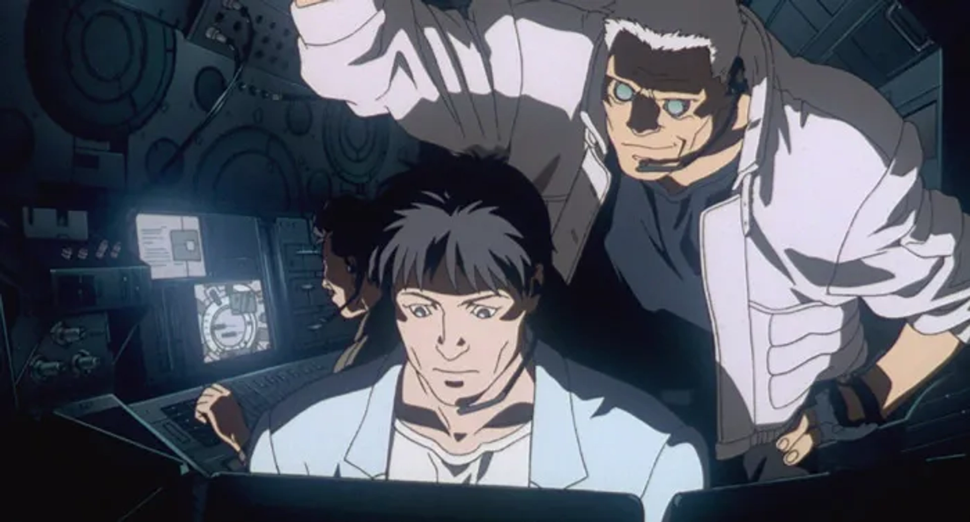 Kôichi Yamadera and Akio Ôtsuka in Ghost in the Shell (1995)