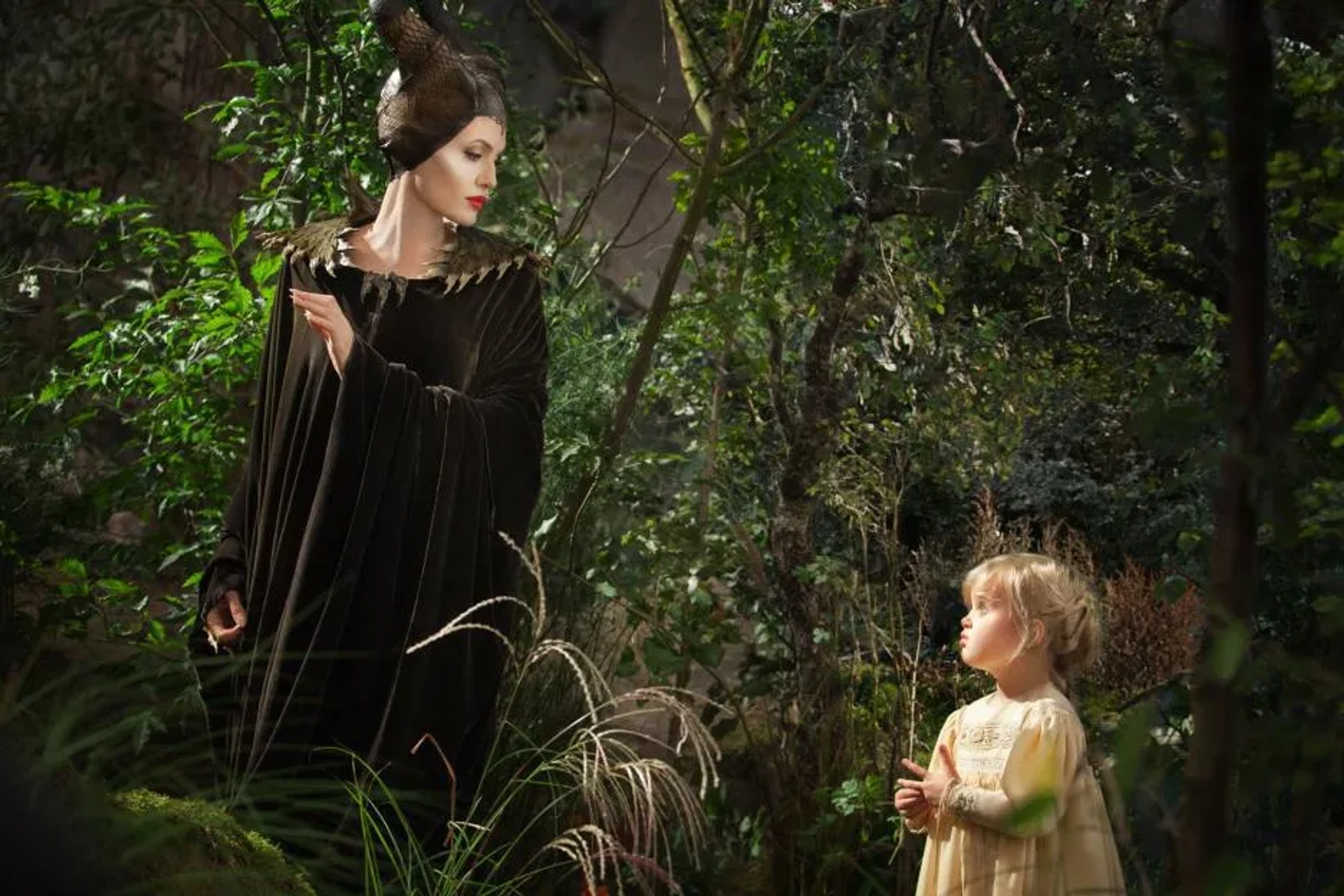 Angelina Jolie and Vivienne Jolie-Pitt in Maleficent (2014)