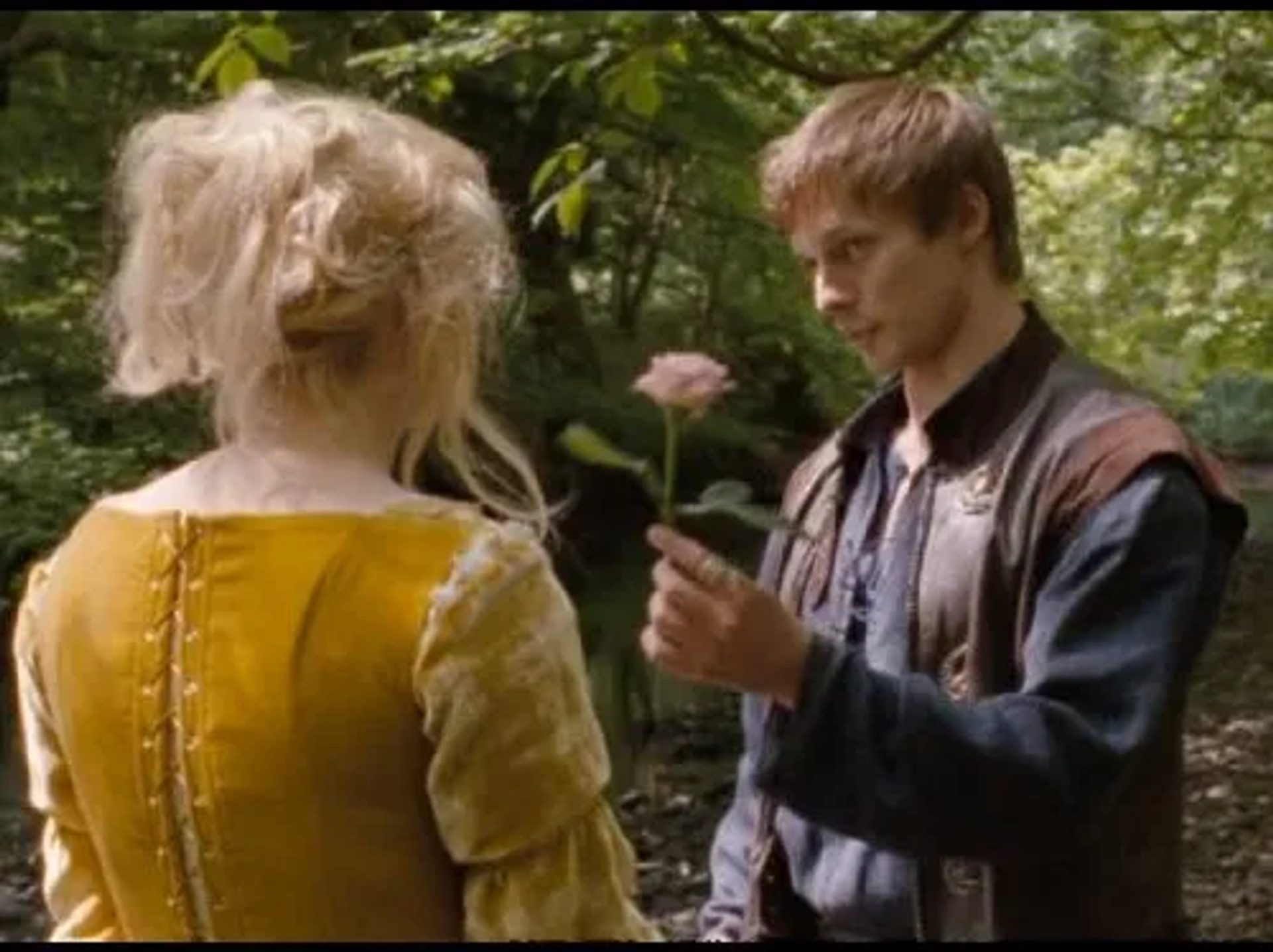 Georgia King and Bradley James in Merlin (2008)