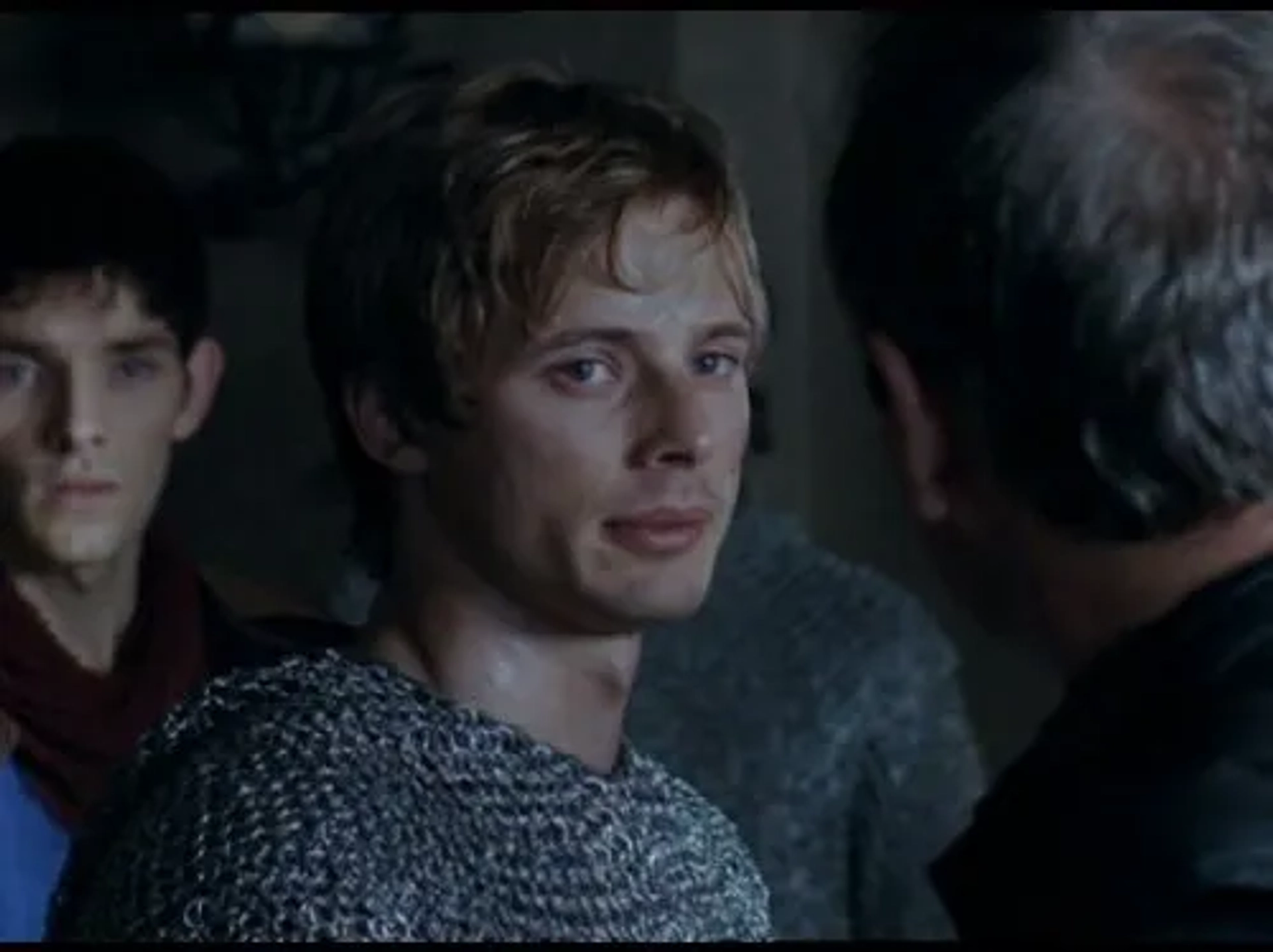 Colin Morgan and Bradley James in Merlin (2008)