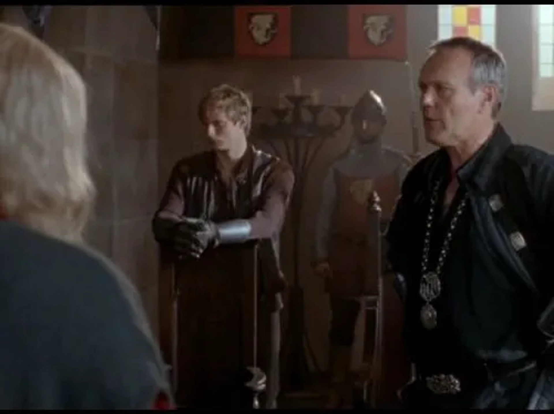 Anthony Head and Bradley James in Merlin (2008)