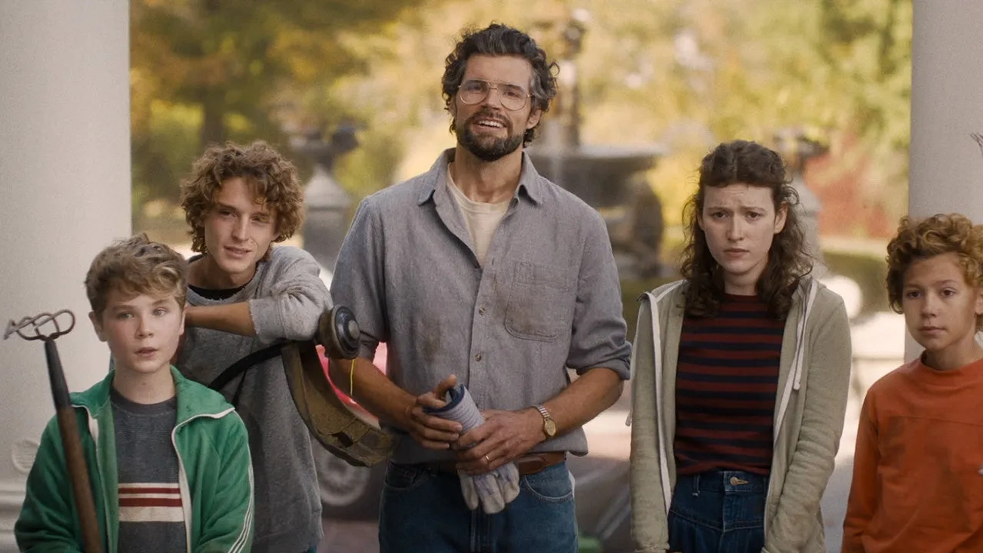 Angus K. Caldwell, Joel Smallbone, Kirrilee Berger, and Tenz McCall in Unsung Hero (2024)