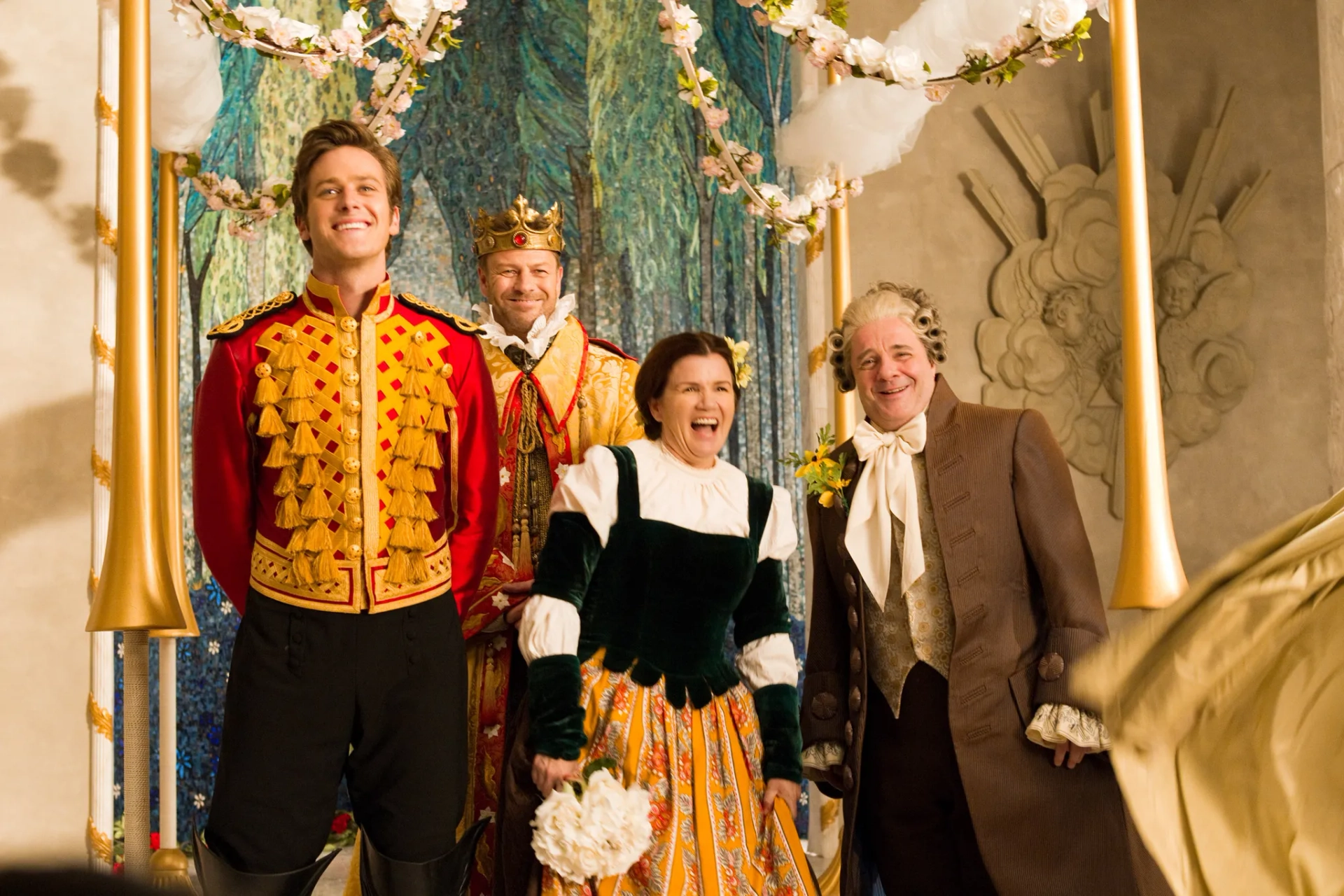 Sean Bean, Nathan Lane, Mare Winningham, and Armie Hammer in Mirror Mirror (2012)