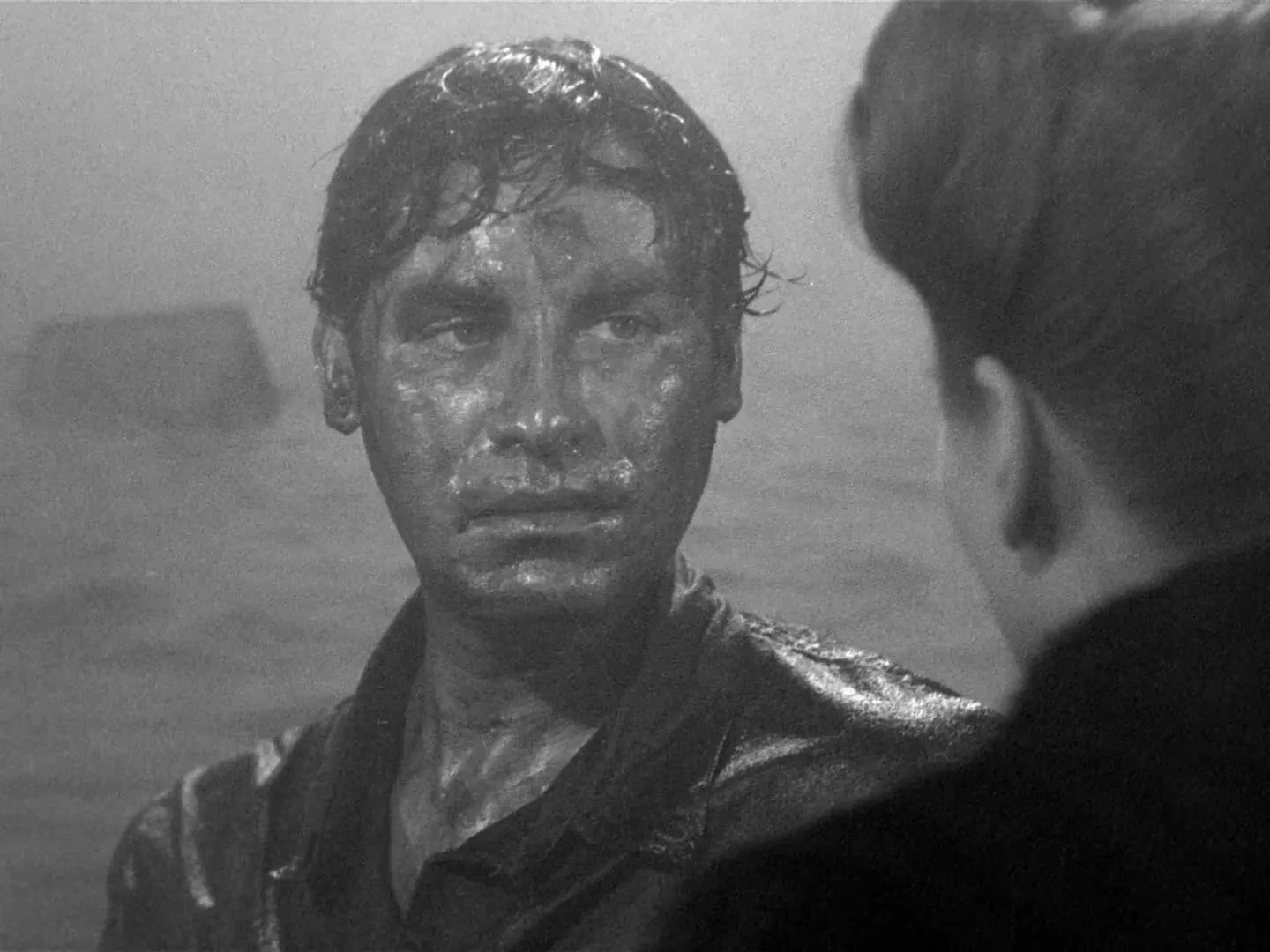 Tallulah Bankhead and John Hodiak in Lifeboat (1944)