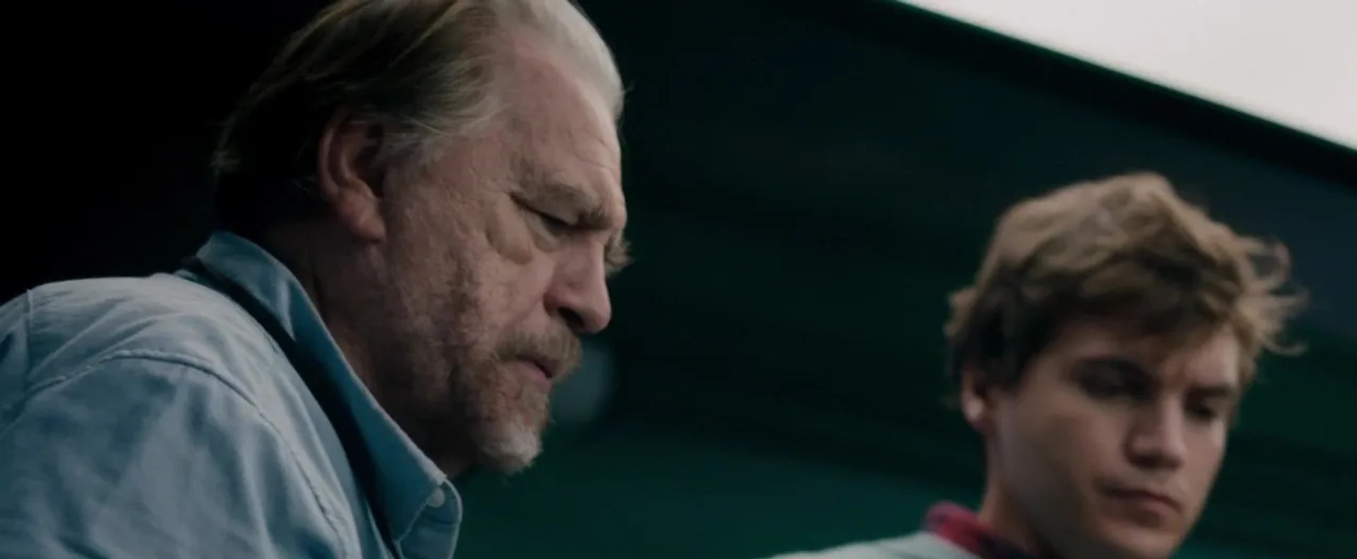 Brian Cox and Emile Hirsch in The Autopsy of Jane Doe (2016)