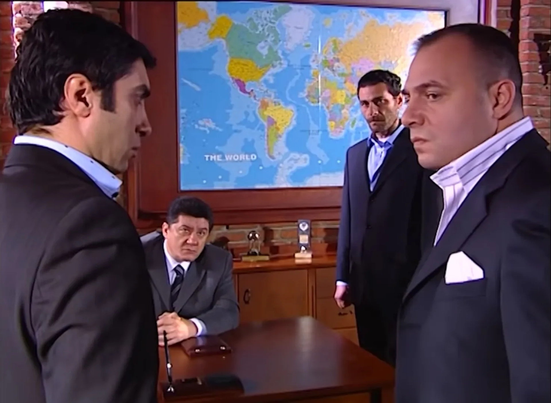 Oktay Kaynarca, Necati Sasmaz, Özcan Varayli, and Tarik Ünlüoglu in The Valley of the Wolves (2003)