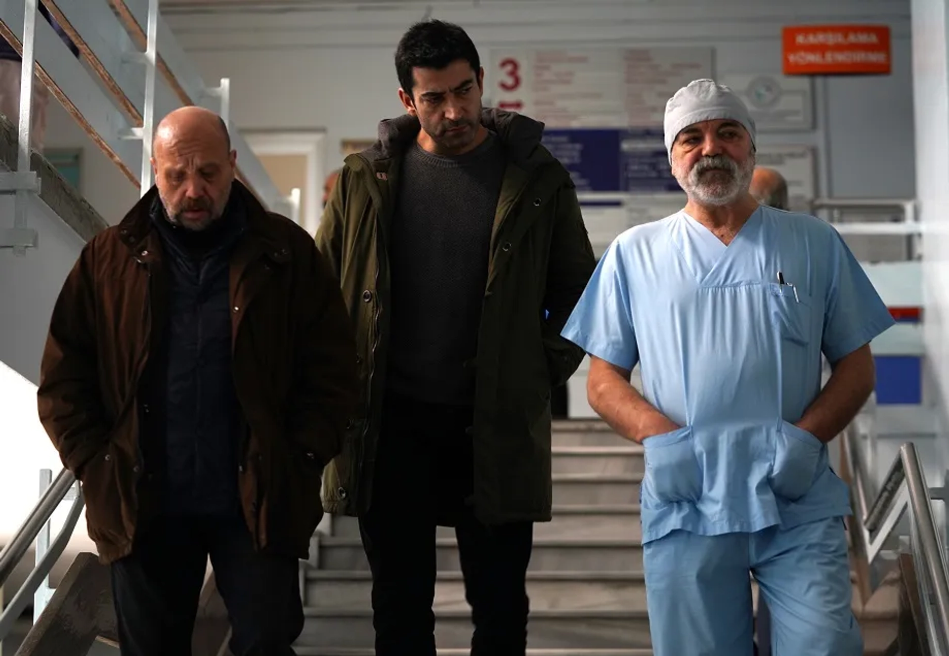 Kenan Imirzalioglu, Ahmet Mümtaz Taylan, and Ercan Kesal in Alef (2020)