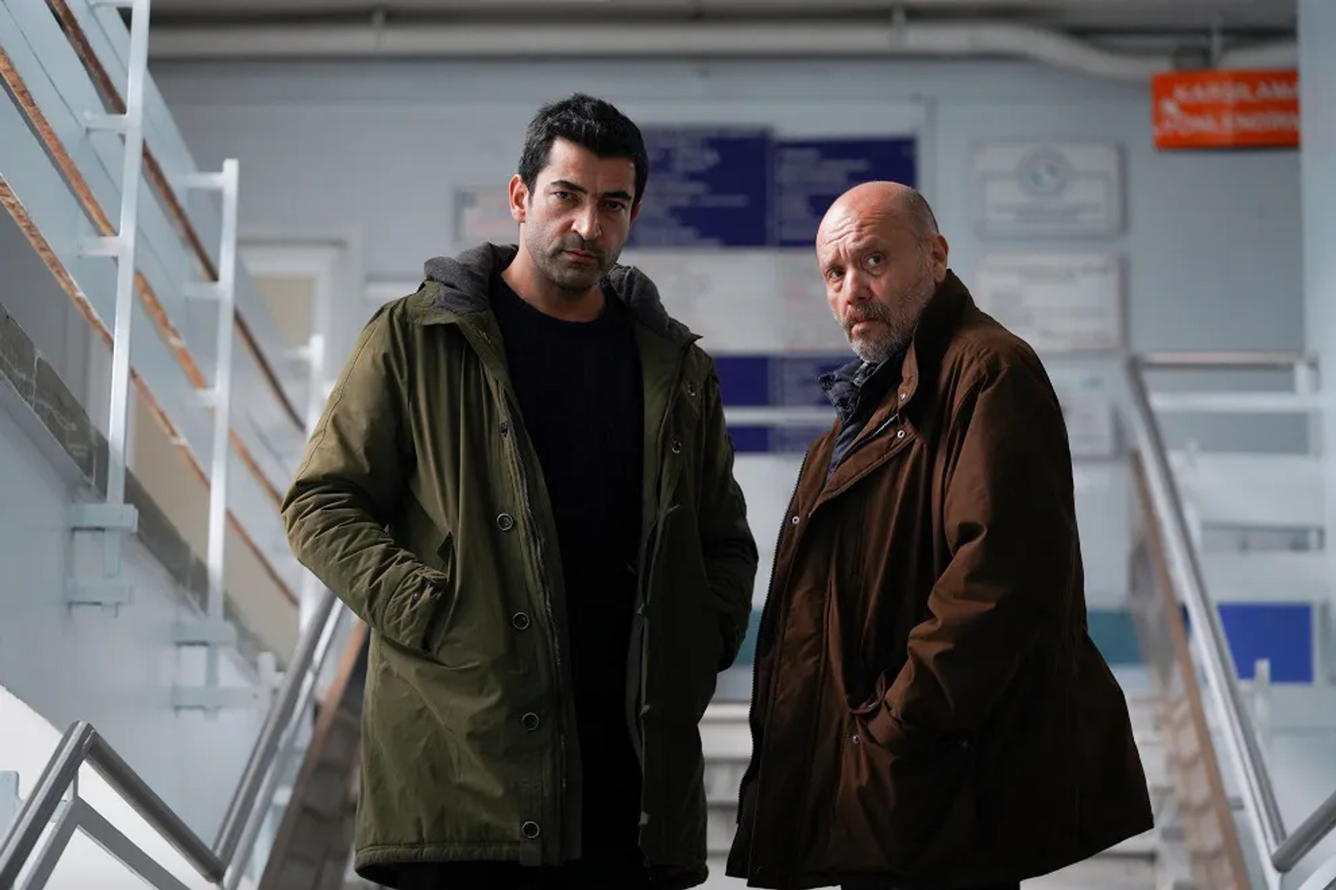 Kenan Imirzalioglu and Ahmet Mümtaz Taylan in Alef (2020)