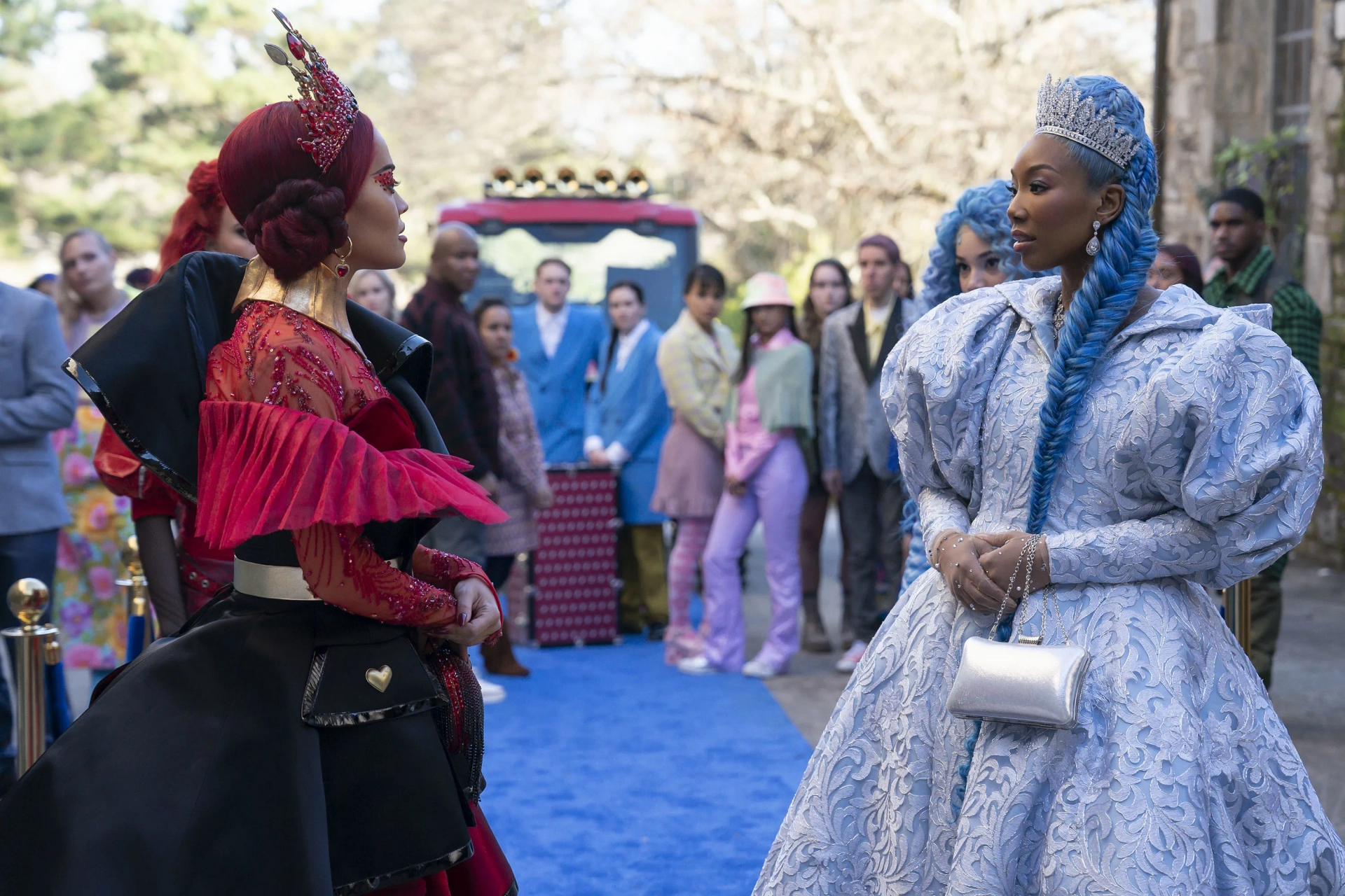 Brandy Norwood, Malia Baker, Rita Ora, and Kylie Cantrall in Descendants: The Rise of Red (2024)