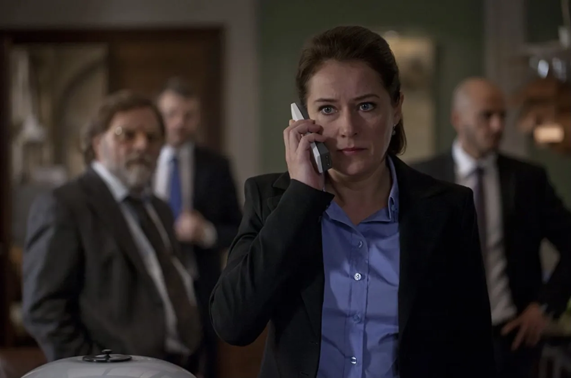 Sidse Babett Knudsen, Lars Knutzon, Dar Salim, and Pilou Asbæk in Borgen (2010)