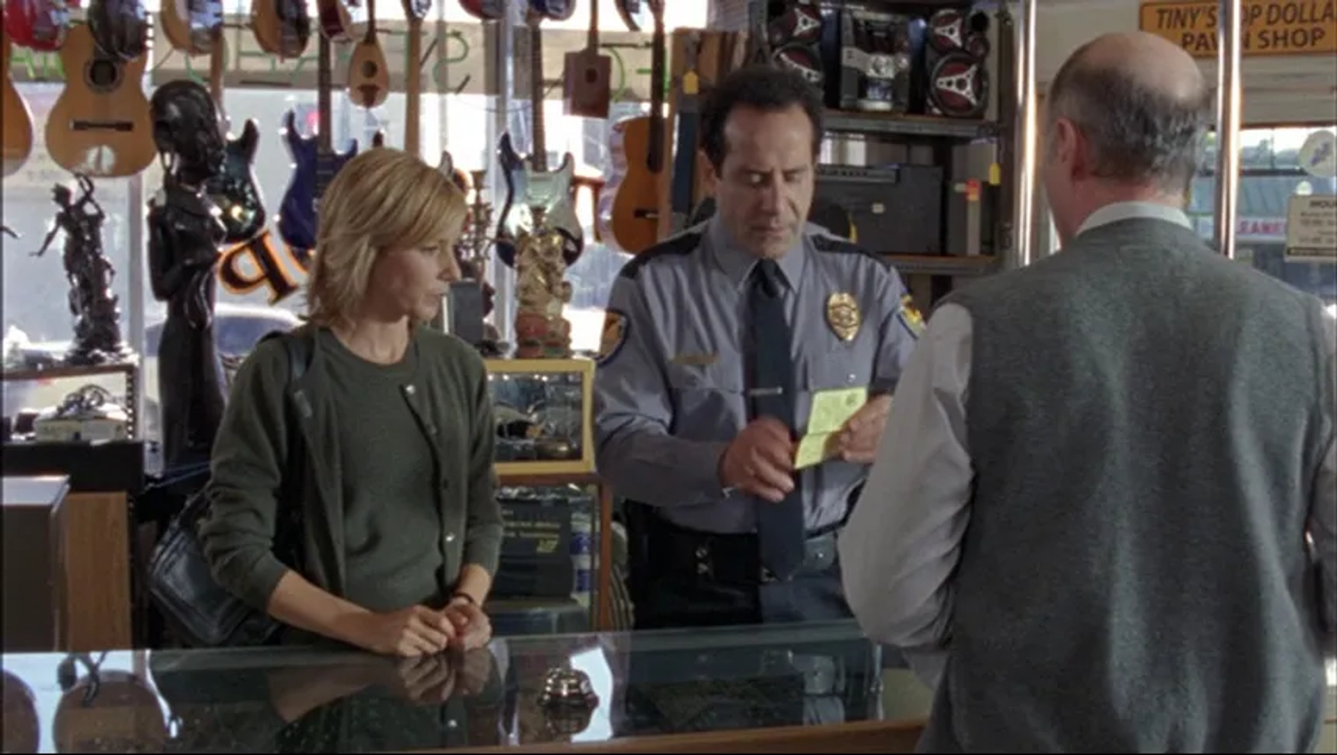 Tony Shalhoub, Traylor Howard, and Dan Castellaneta in Monk (2002)