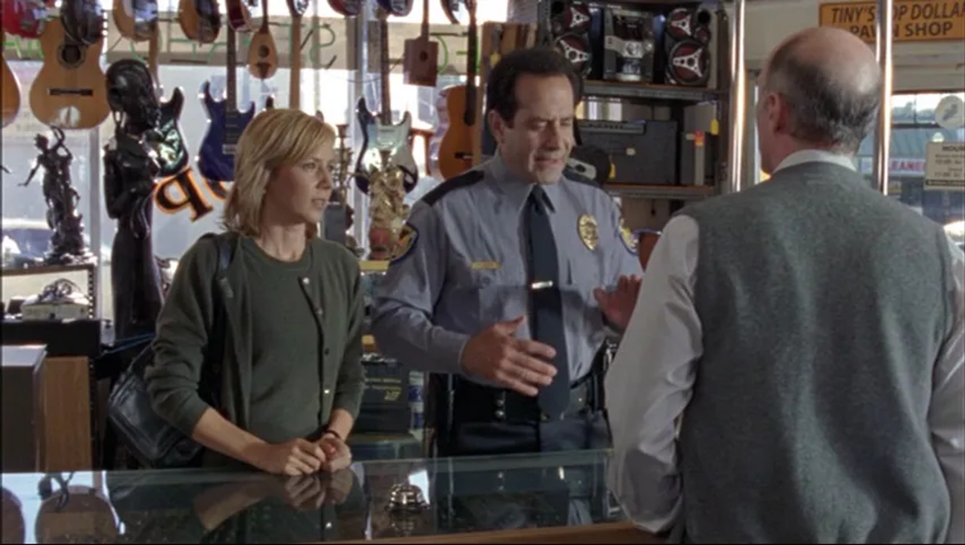 Tony Shalhoub, Traylor Howard, and Dan Castellaneta in Monk (2002)