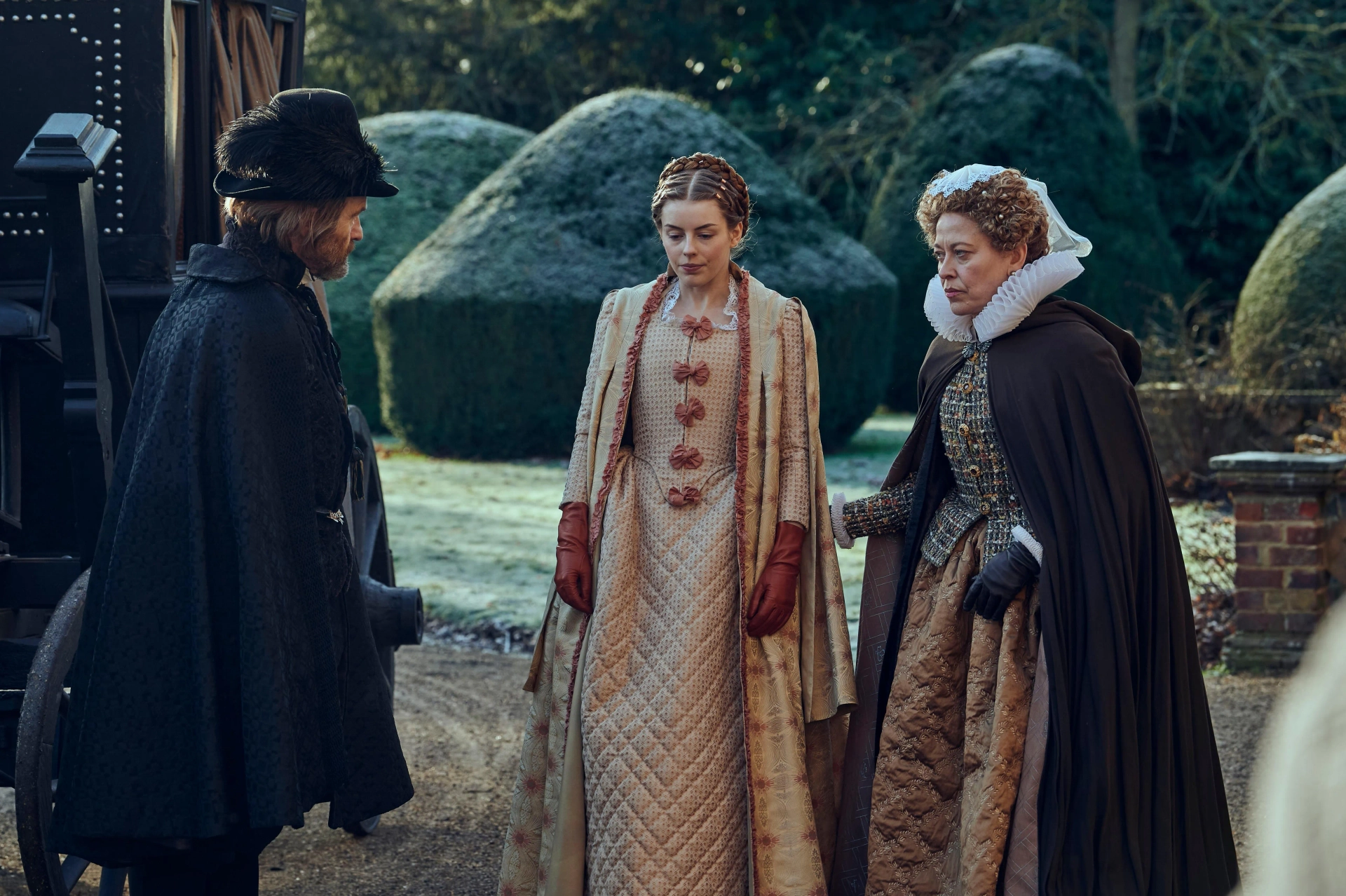 Still of Adrian Rawlins, Amelia Gething and Nicola Walker in Mary and George