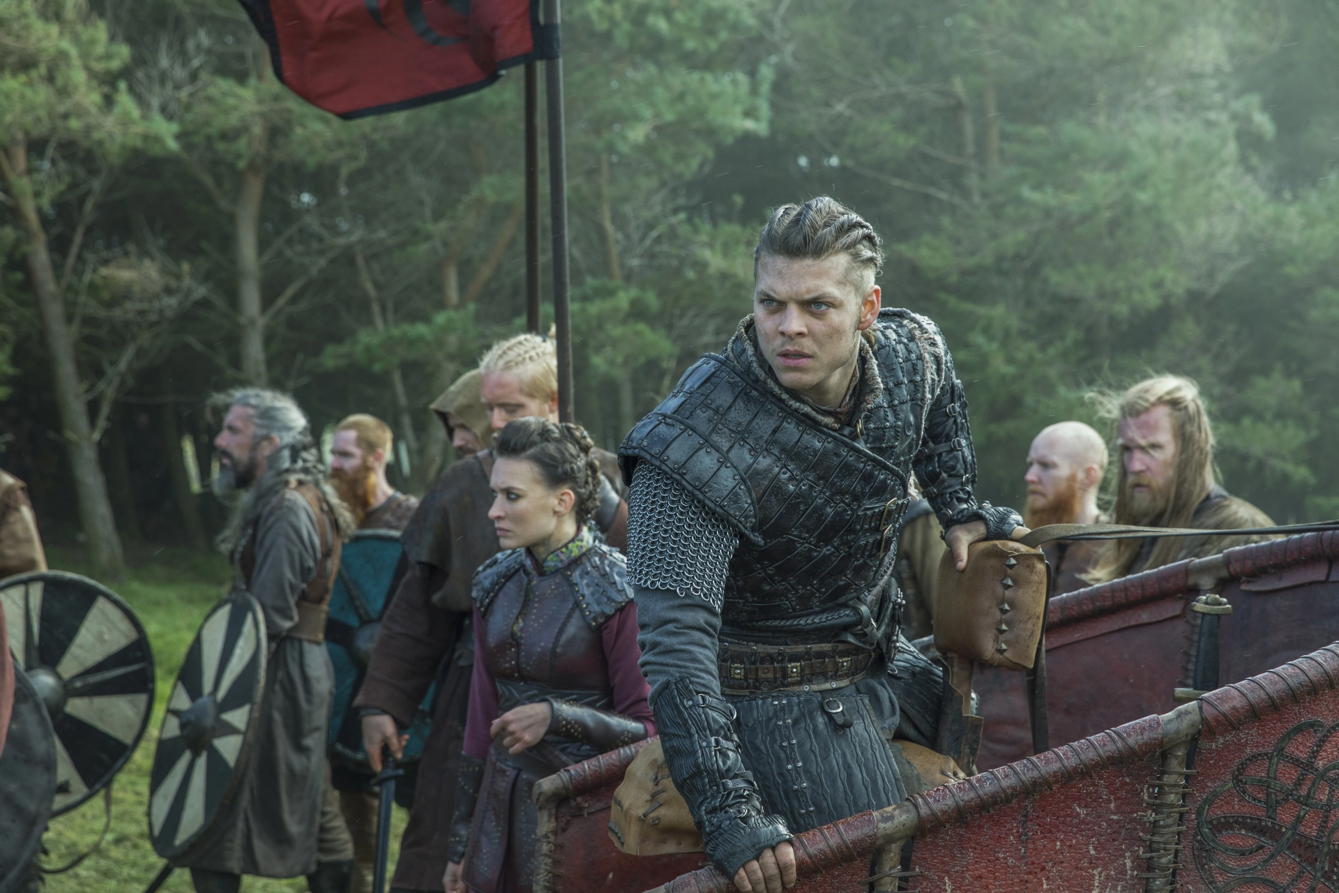 Josefin Asplund and Alex Høgh Andersen in Vikings (2013)